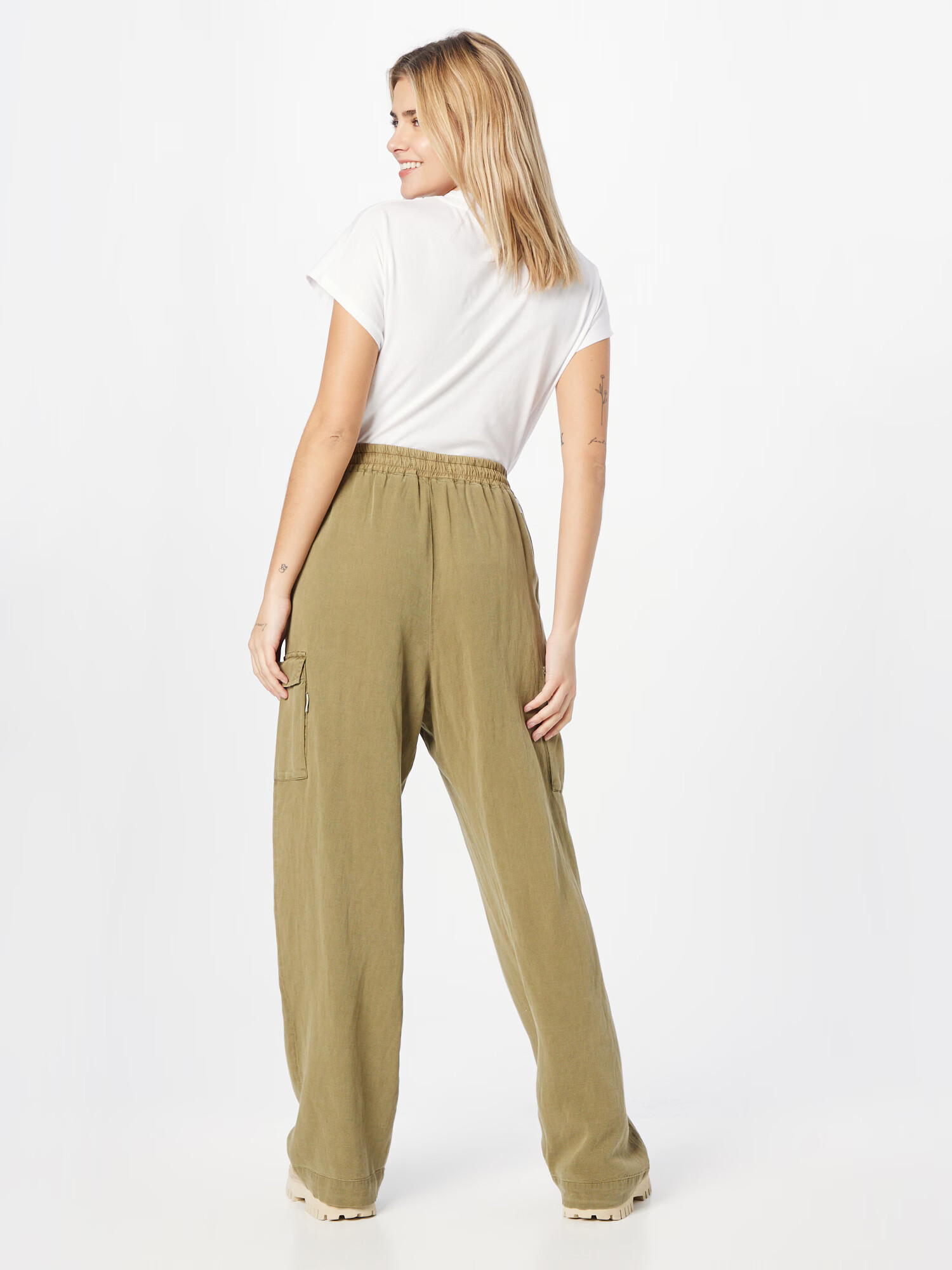 REPLAY Pantaloni cu buzunare oliv - Pled.ro