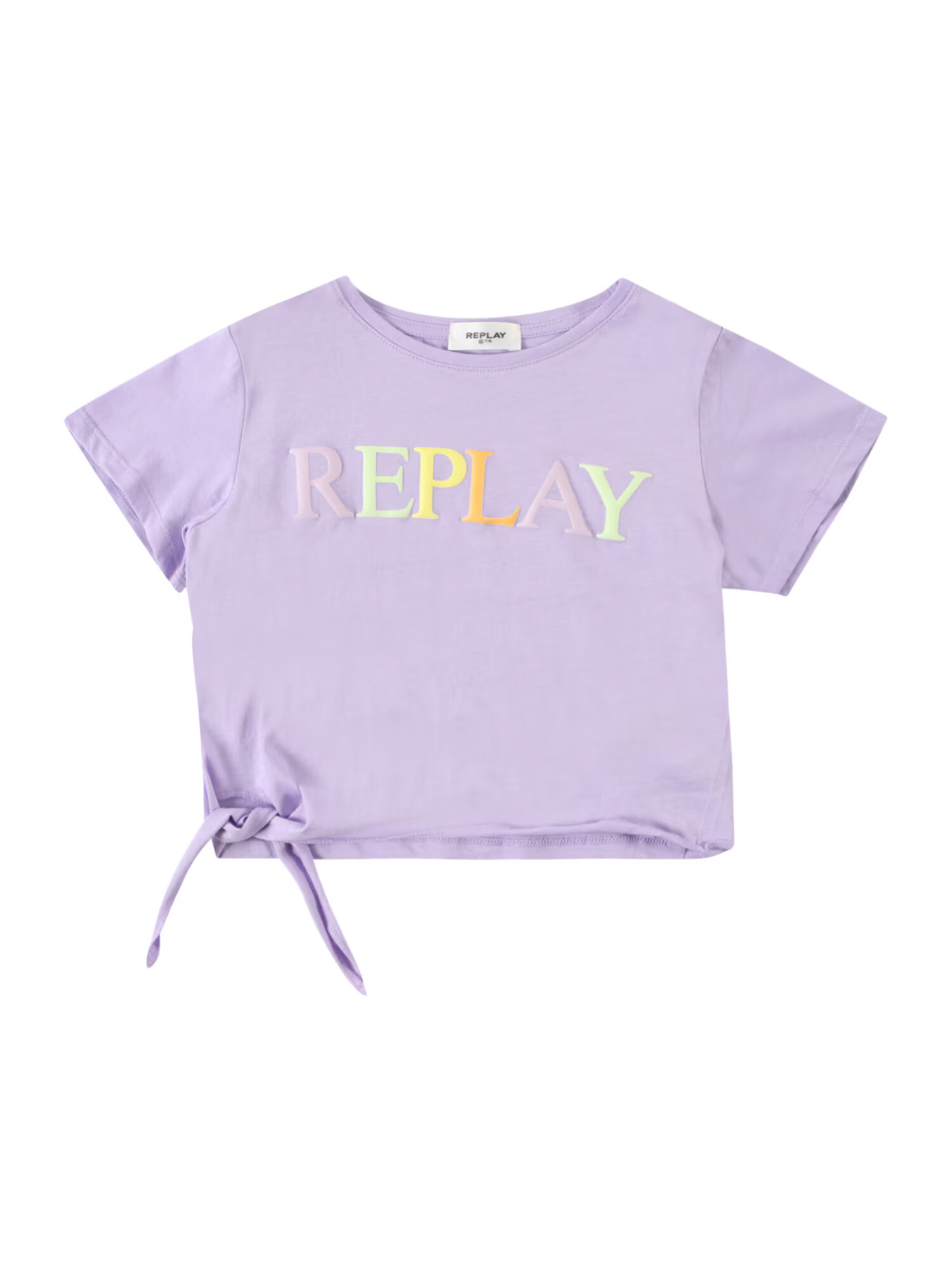 REPLAY & SONS Tricou galben / verde pastel / mov deschis / portocaliu - Pled.ro