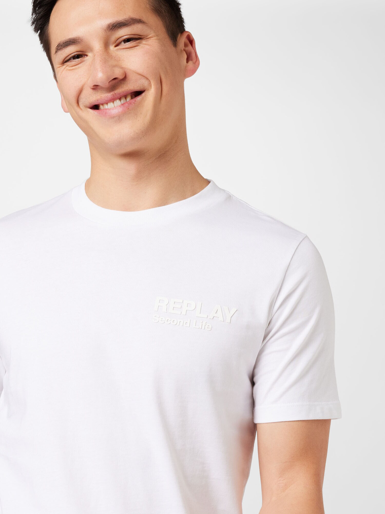 REPLAY Tricou alb - Pled.ro