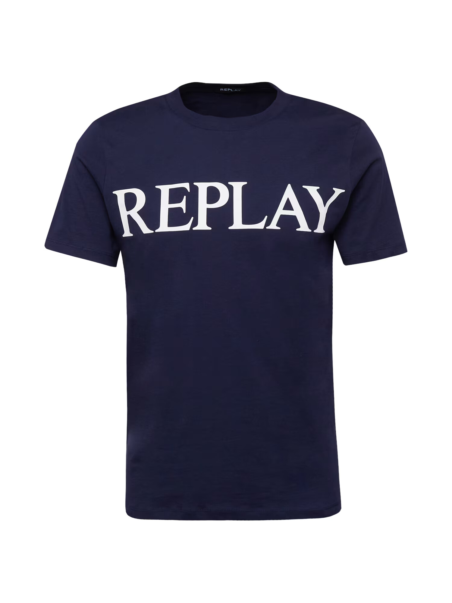 REPLAY Tricou albastru închis / alb - Pled.ro