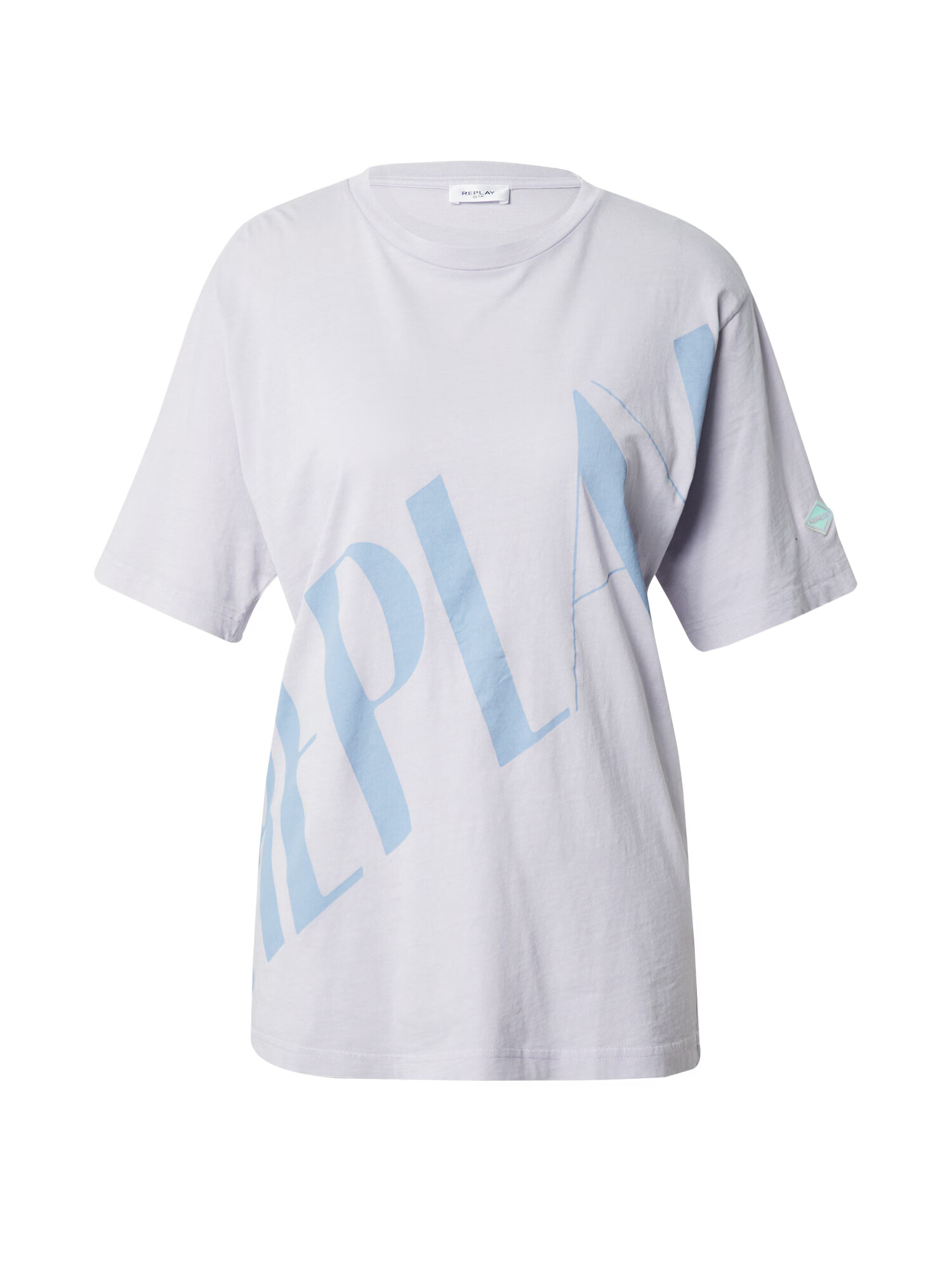 REPLAY Tricou albastru pastel / mov pastel - Pled.ro