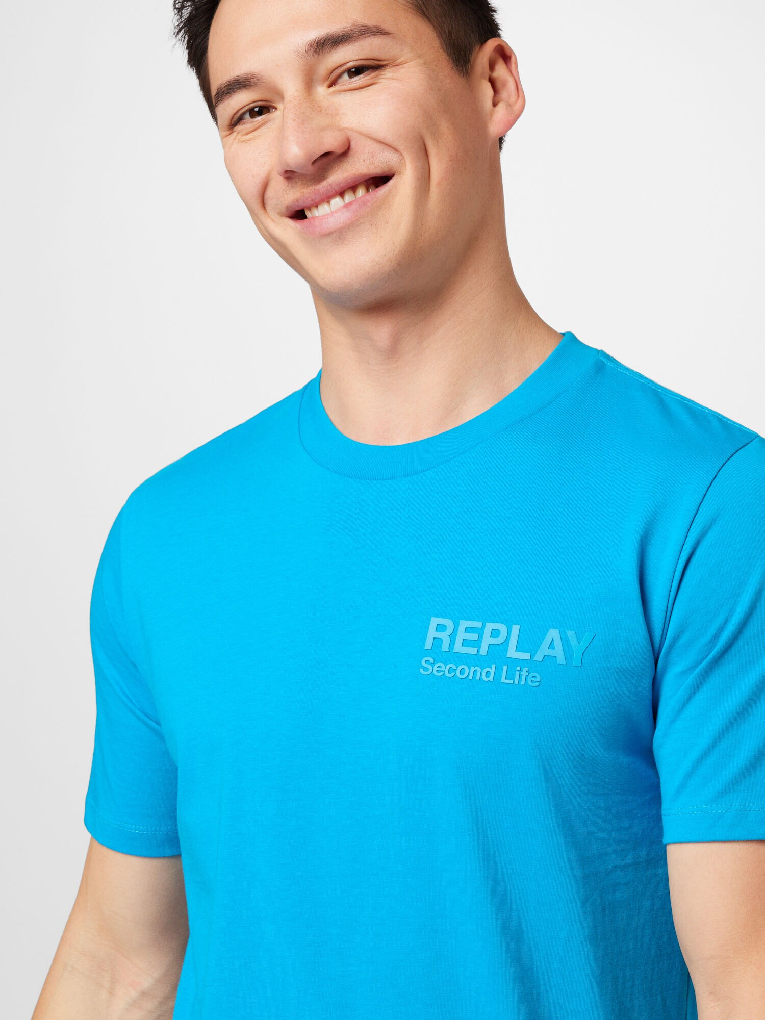 REPLAY Tricou azuriu - Pled.ro