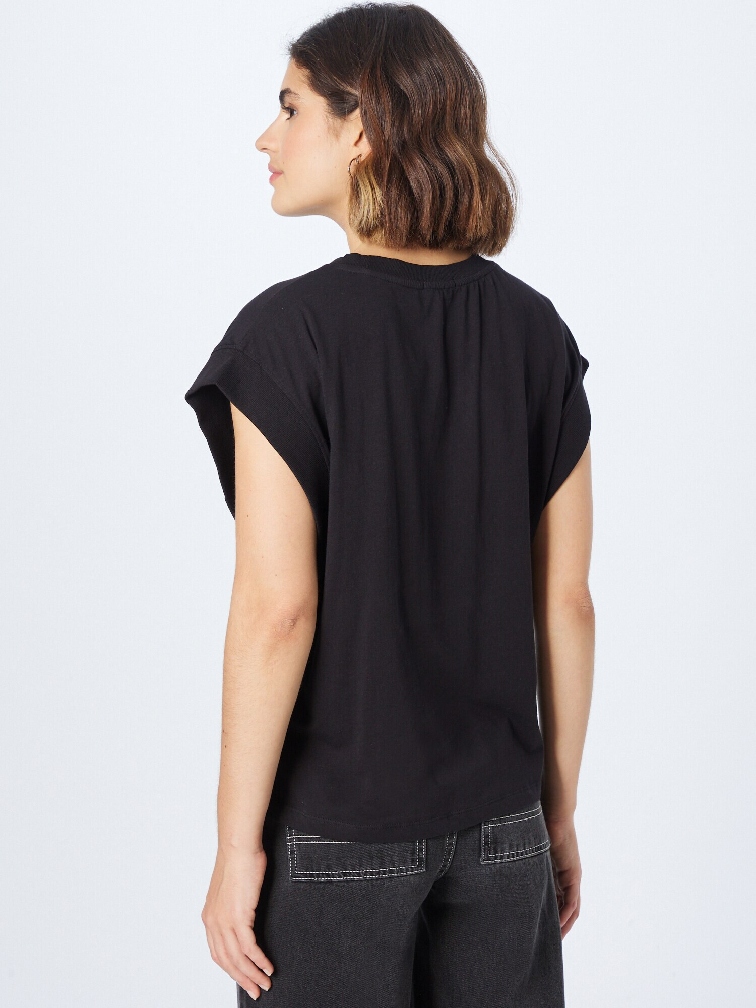 REPLAY Tricou negru / alb - Pled.ro