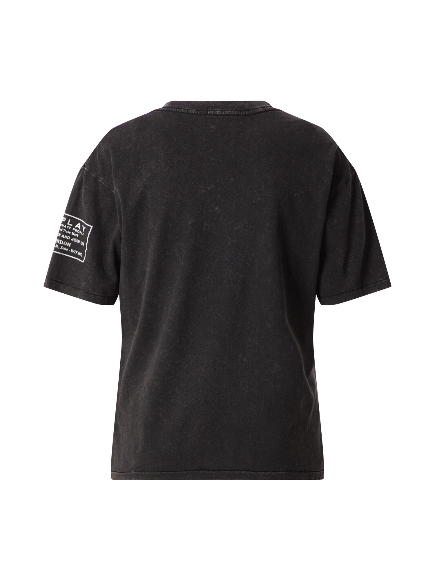 REPLAY Tricou negru / alb - Pled.ro