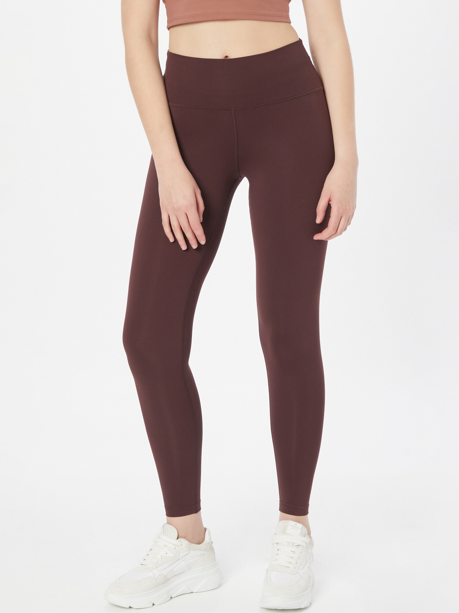 Résumé Leggings 'Kaydence' ciocolatiu / portocaliu homar - Pled.ro