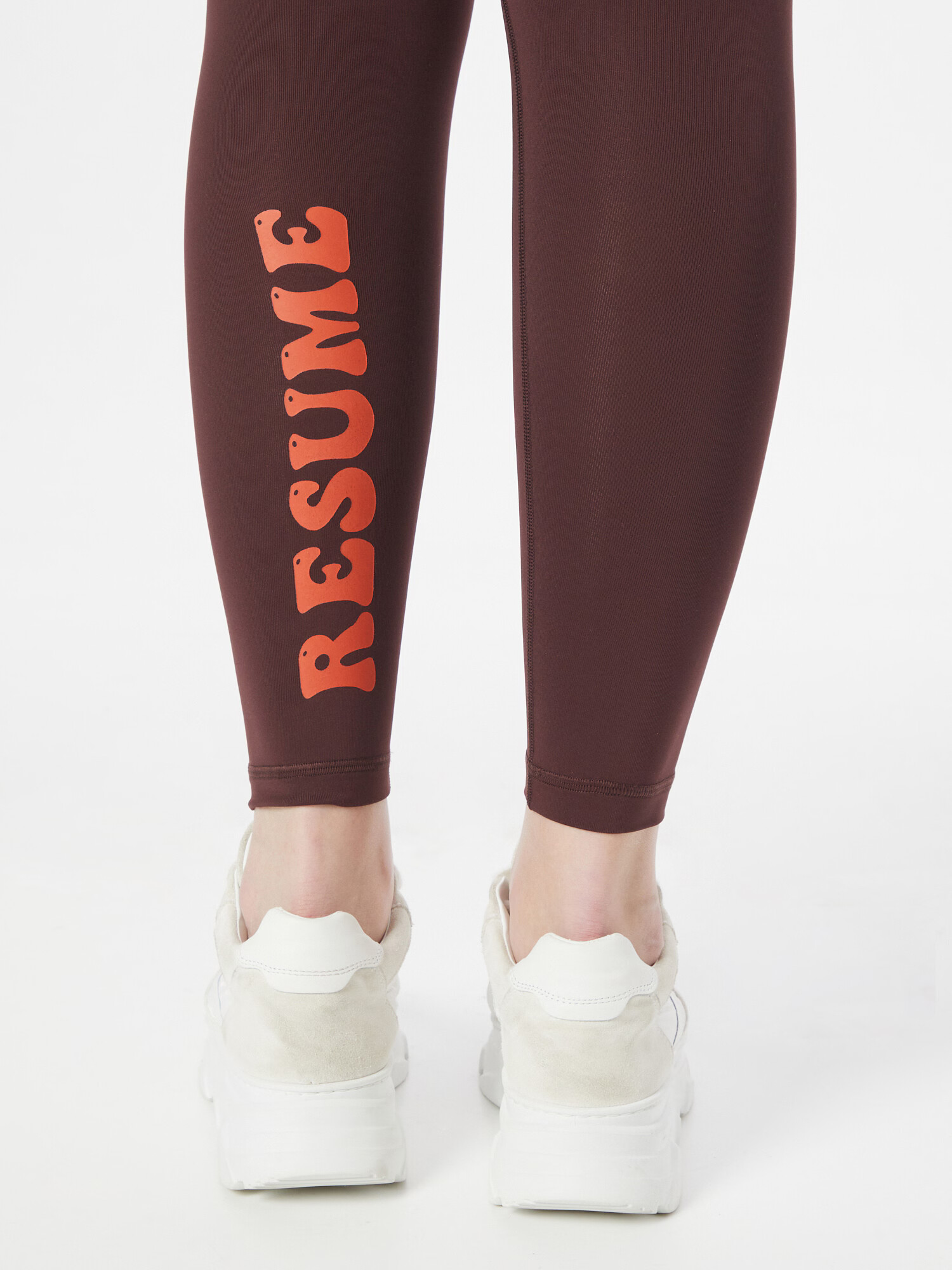 Résumé Leggings 'Kaydence' ciocolatiu / portocaliu homar - Pled.ro