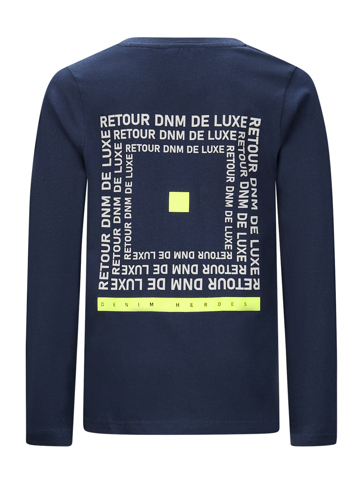 Retour Jeans Tricou 'Kevin' bleumarin / galben citron / alb - Pled.ro