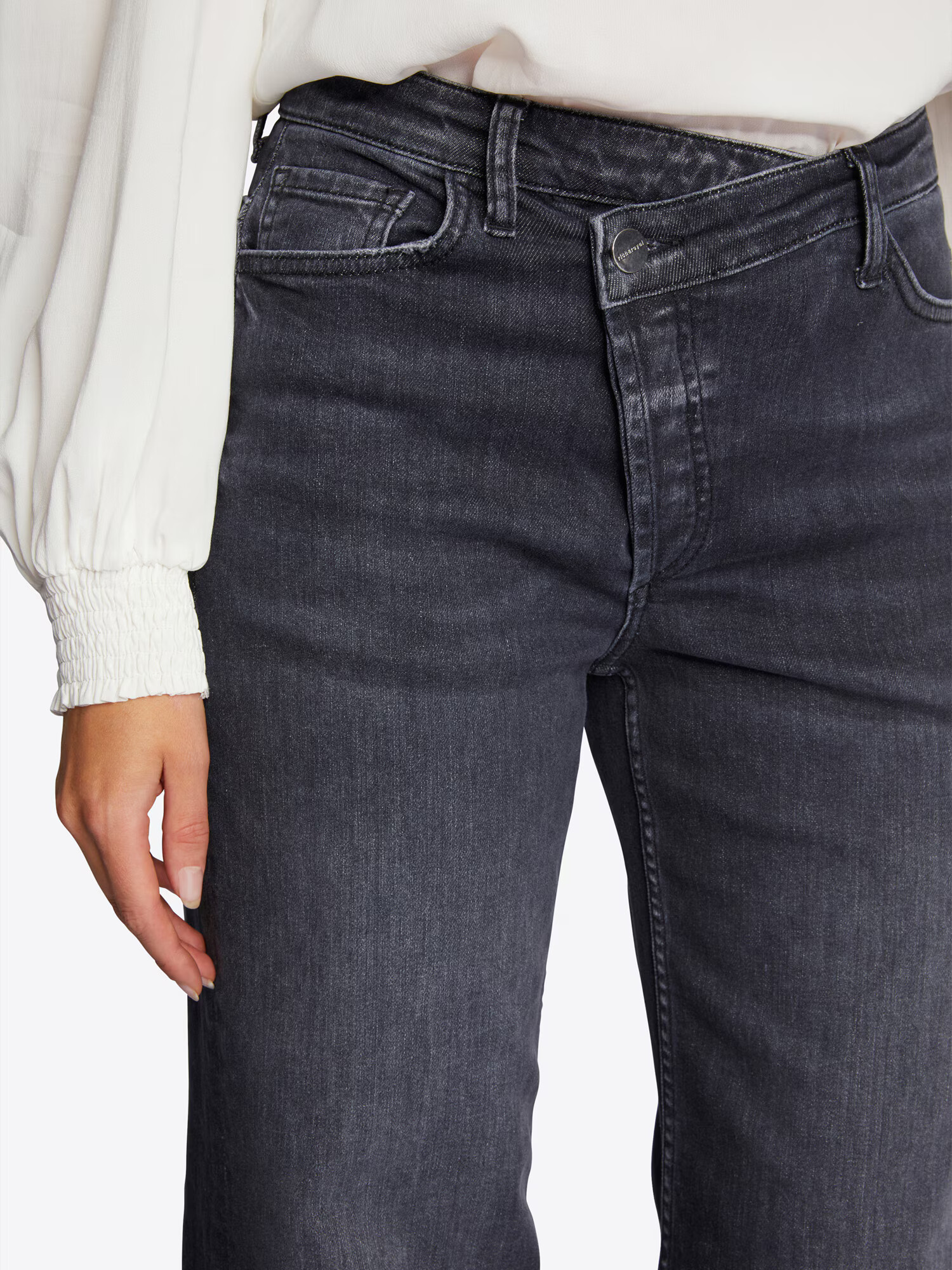 Rich & Royal Jeans negru denim - Pled.ro