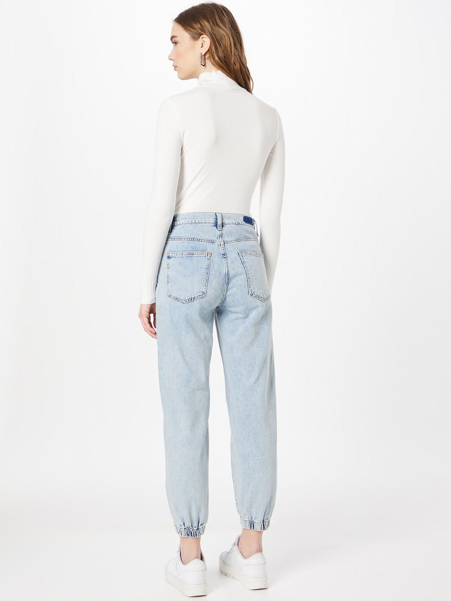 Rich & Royal Pantaloni cu cute albastru denim - Pled.ro