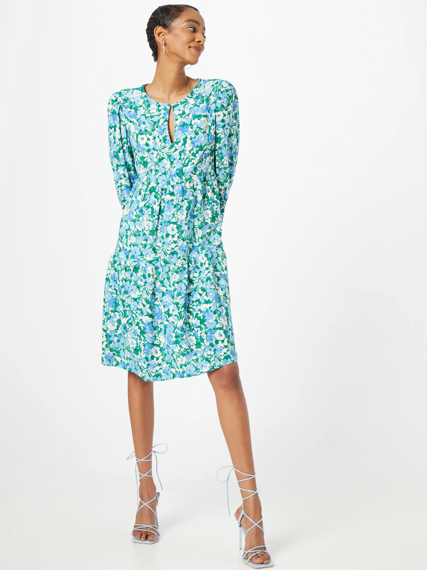 Rich & Royal Rochie albastru deschis / verde / alb - Pled.ro