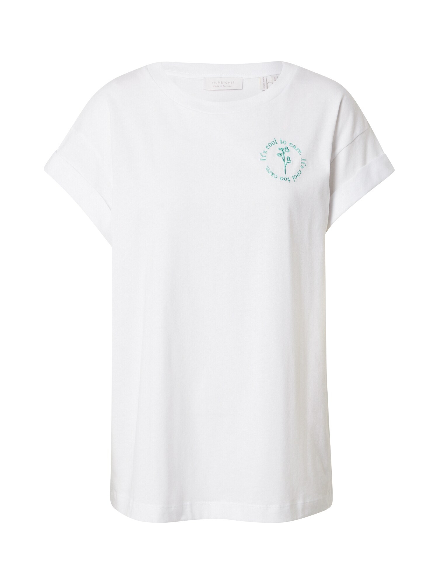 Rich & Royal Tricou albastru aqua / alb - Pled.ro