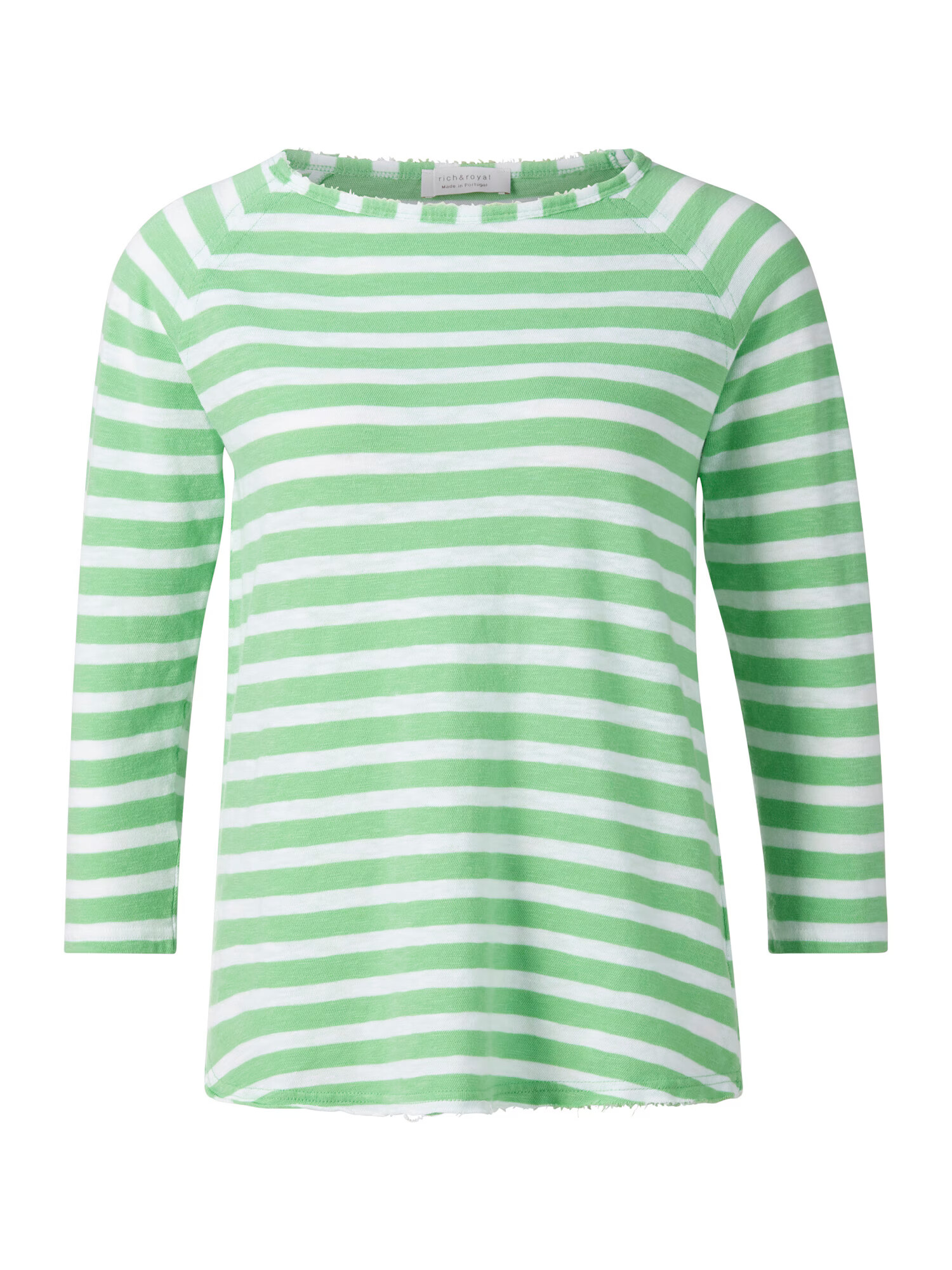 Rich & Royal Tricou verde / alb - Pled.ro