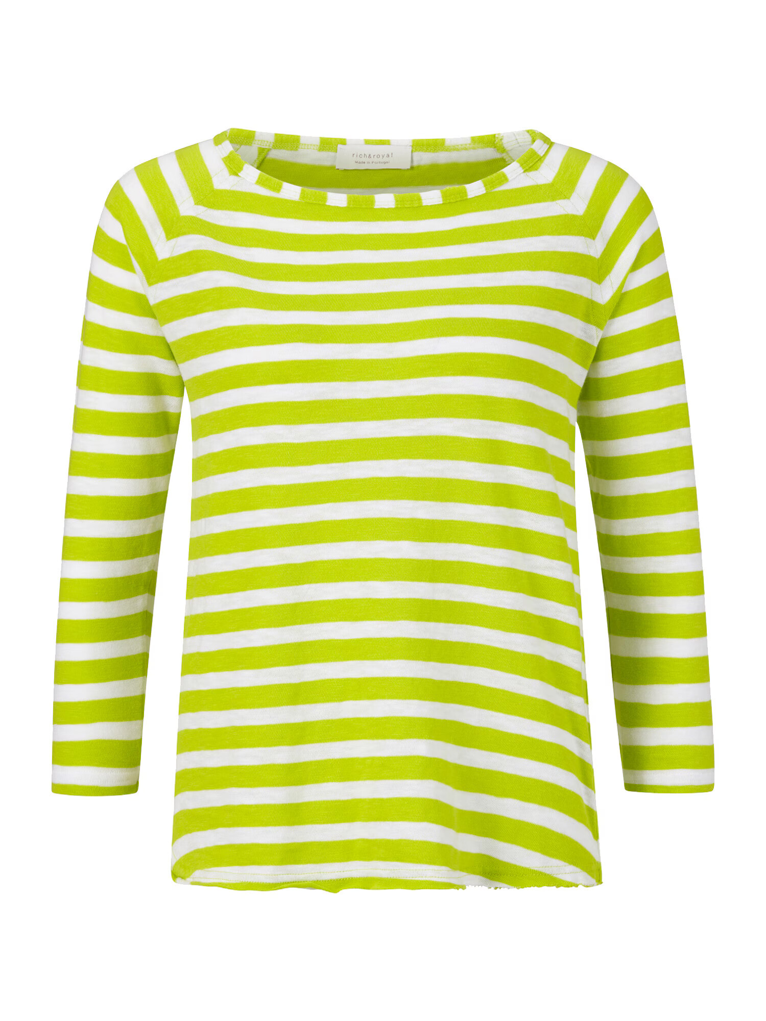 Rich & Royal Tricou verde neon / alb - Pled.ro