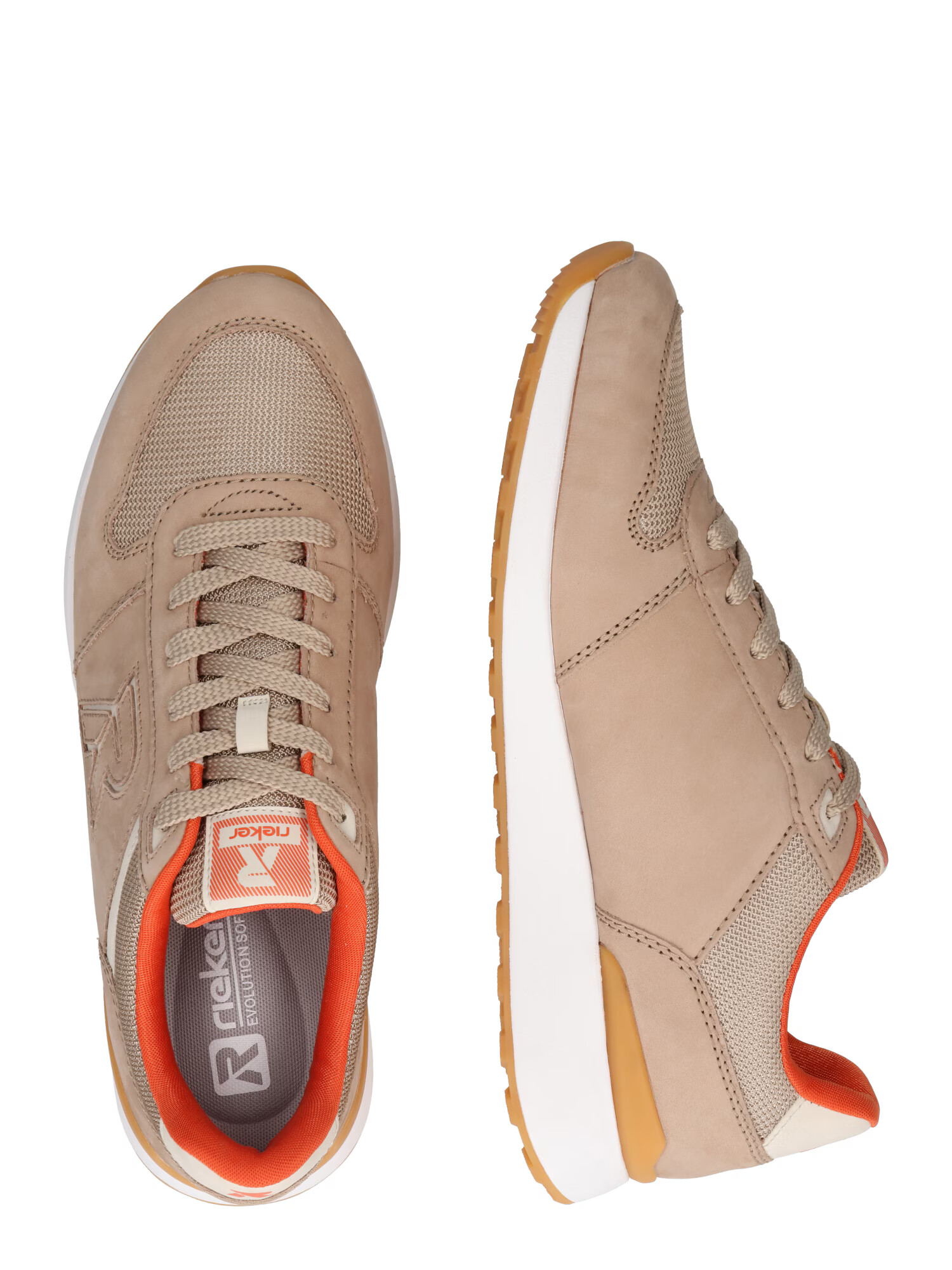 Rieker EVOLUTION Sneaker low 'EVOLUTION' bej / roșu deschis / alb - Pled.ro