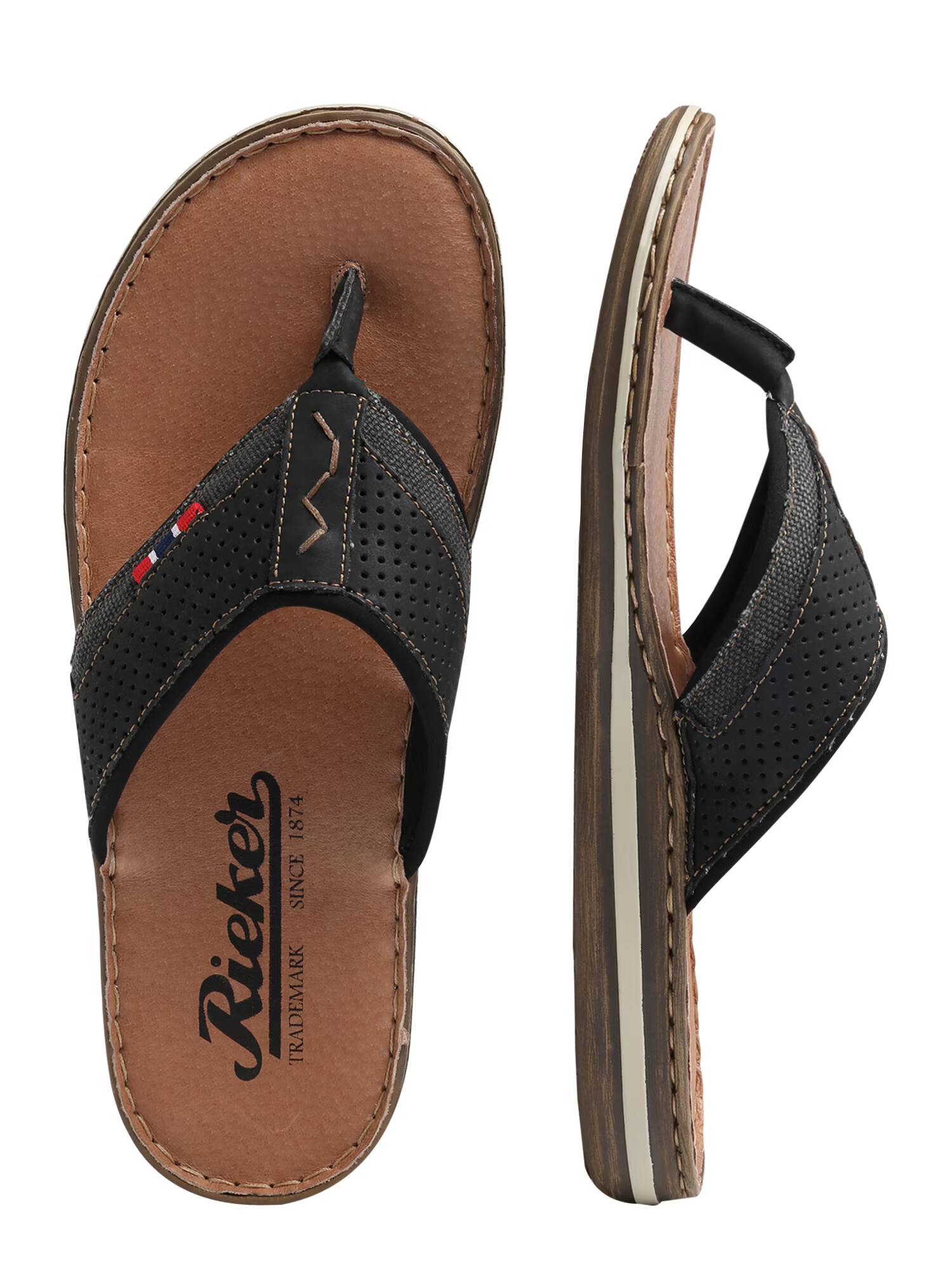 Rieker Flip-flops 'Comfy' negru - Pled.ro