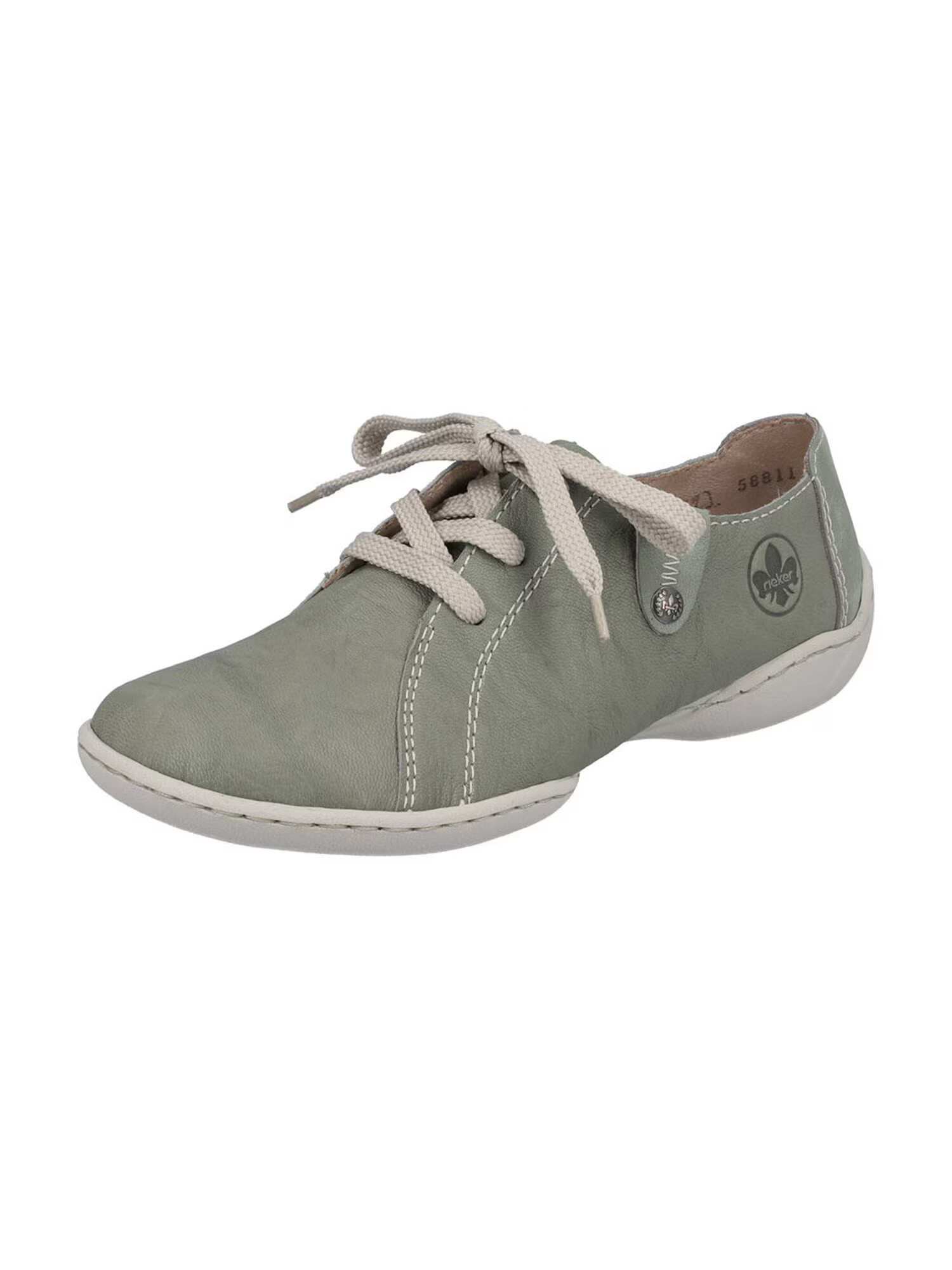 Rieker Pantofi cu șireturi sport verde pastel - Pled.ro