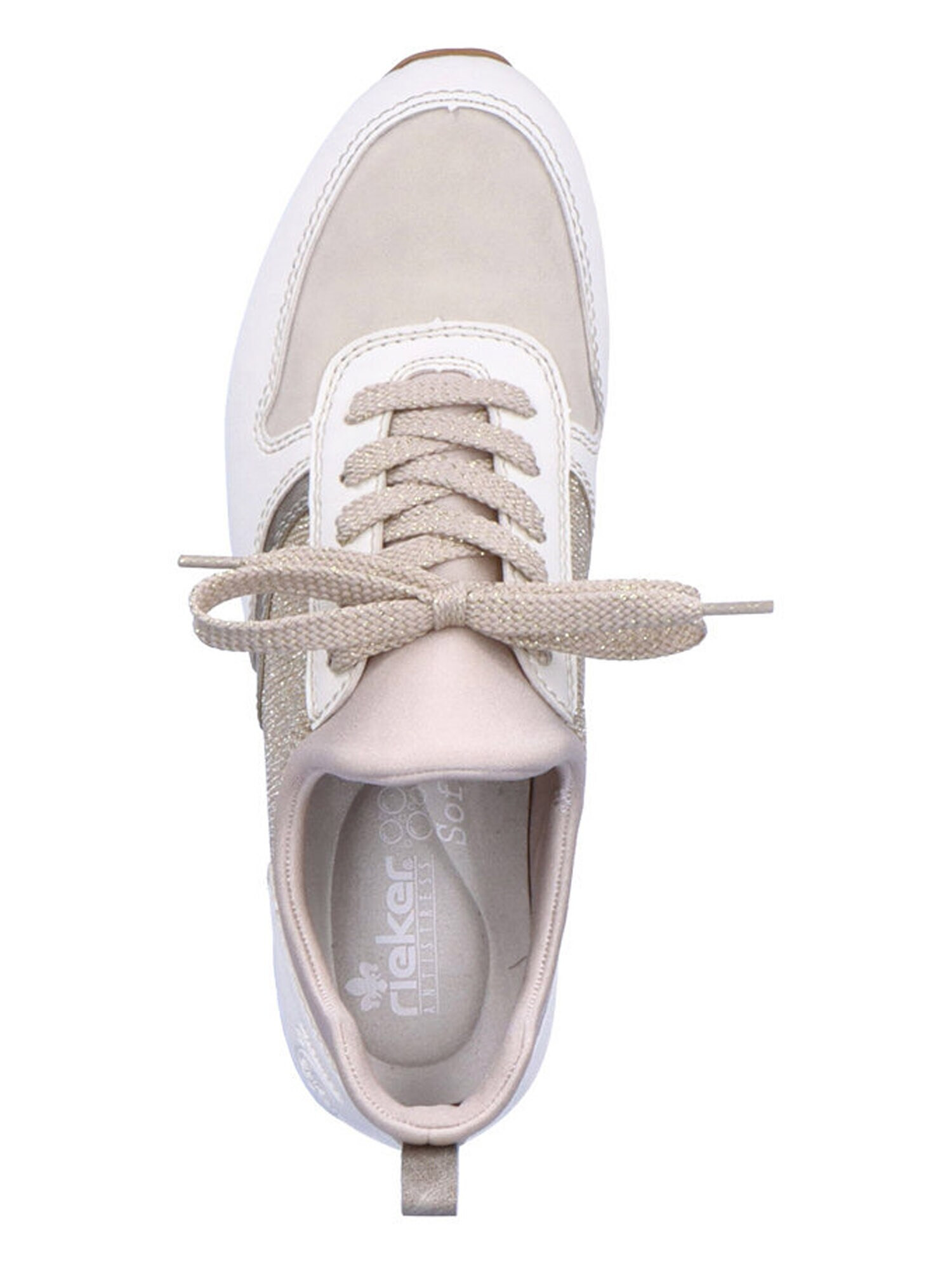 Rieker Sneaker low auriu / gri / rosé / alb murdar - Pled.ro