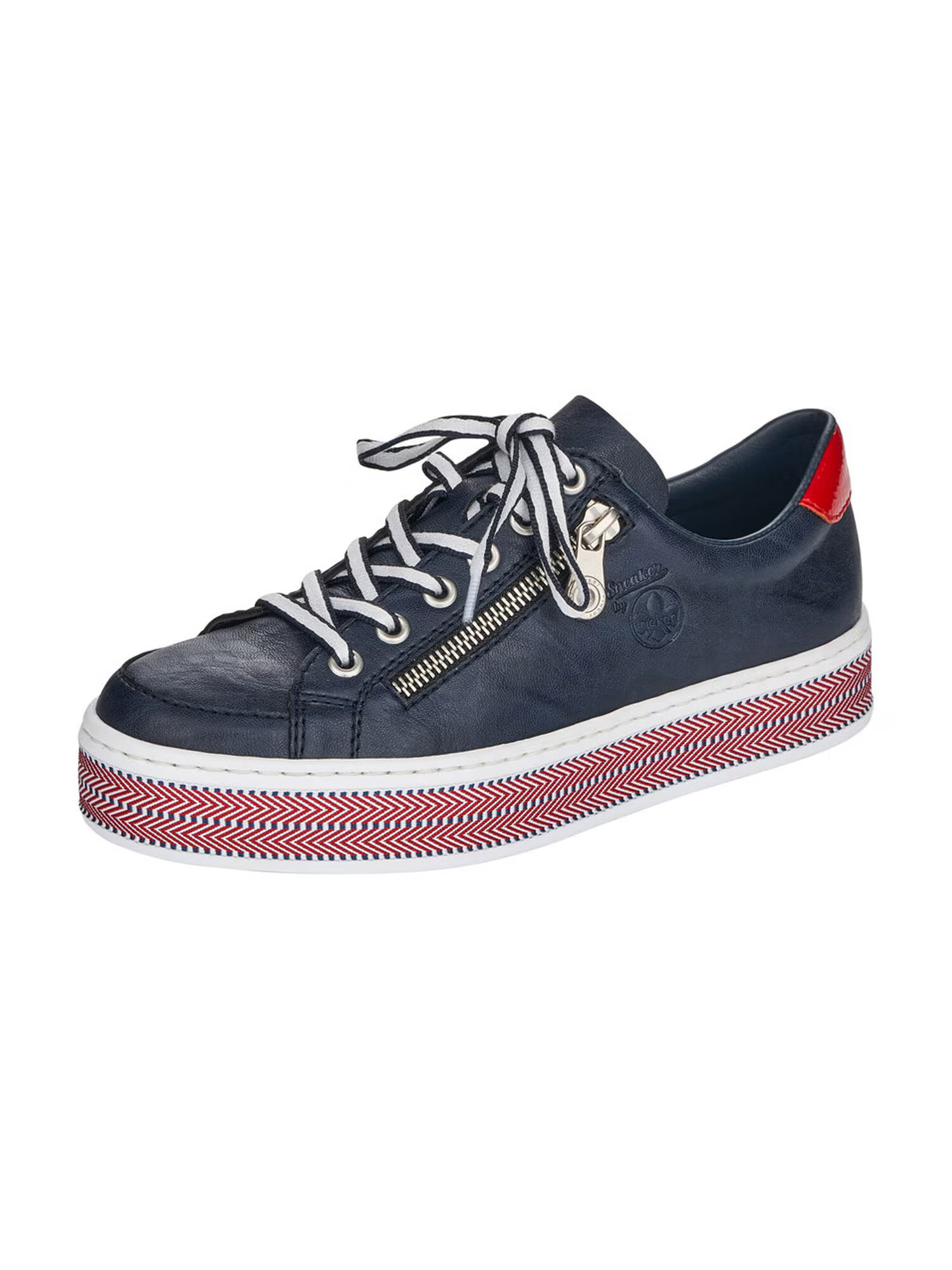 Rieker Sneaker low albastru închis / roșu deschis - Pled.ro