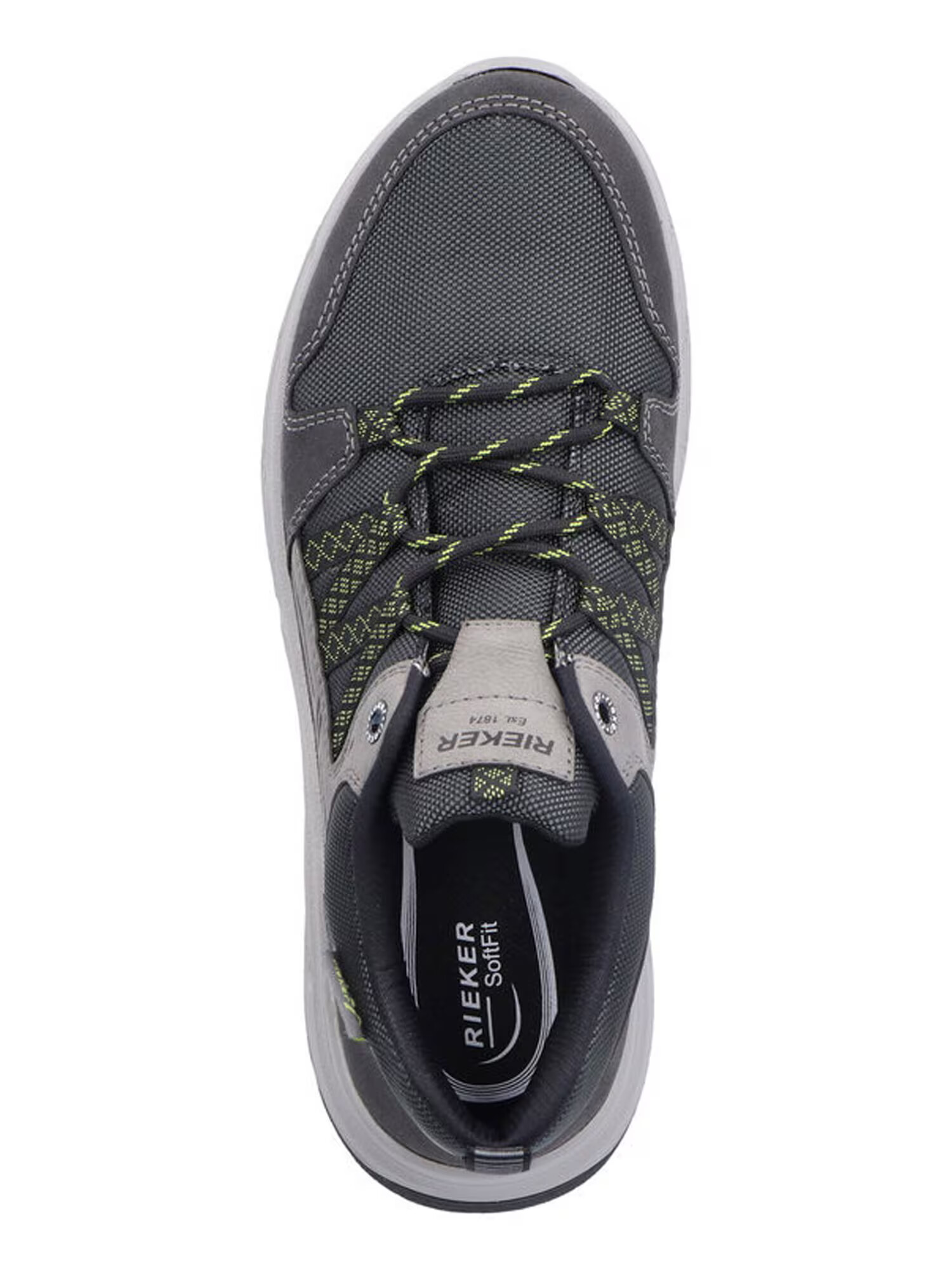 Rieker Sneaker low gri deschis / verde deschis / negru - Pled.ro