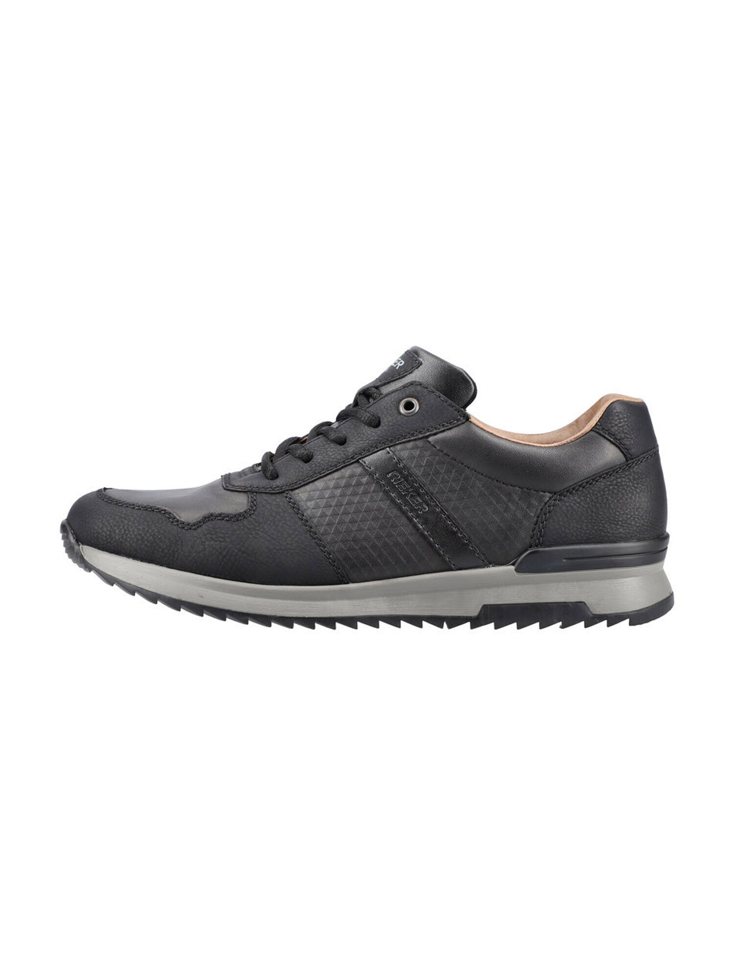 Rieker Sneaker low gri metalic / negru - Pled.ro