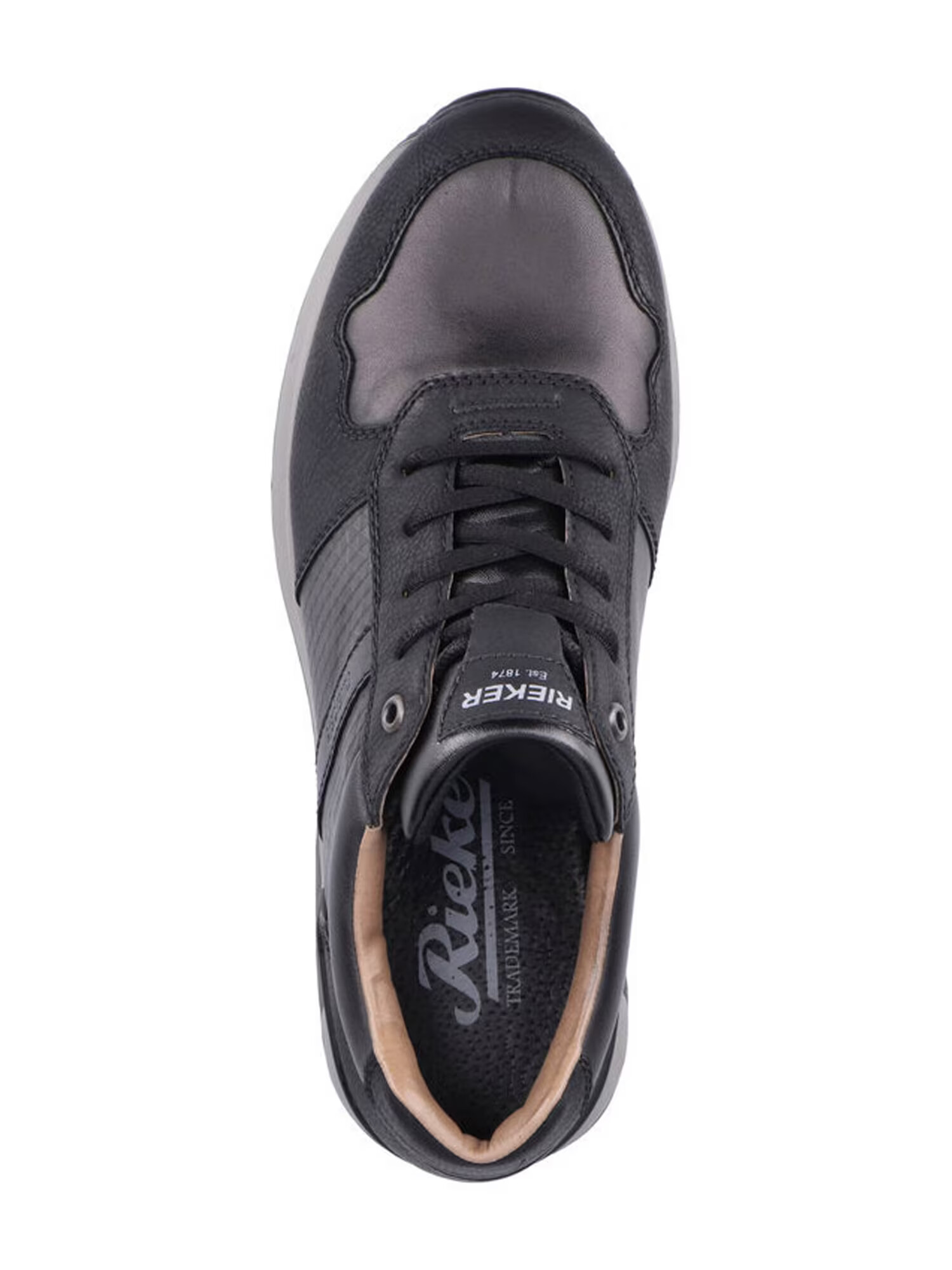 Rieker Sneaker low gri metalic / negru - Pled.ro