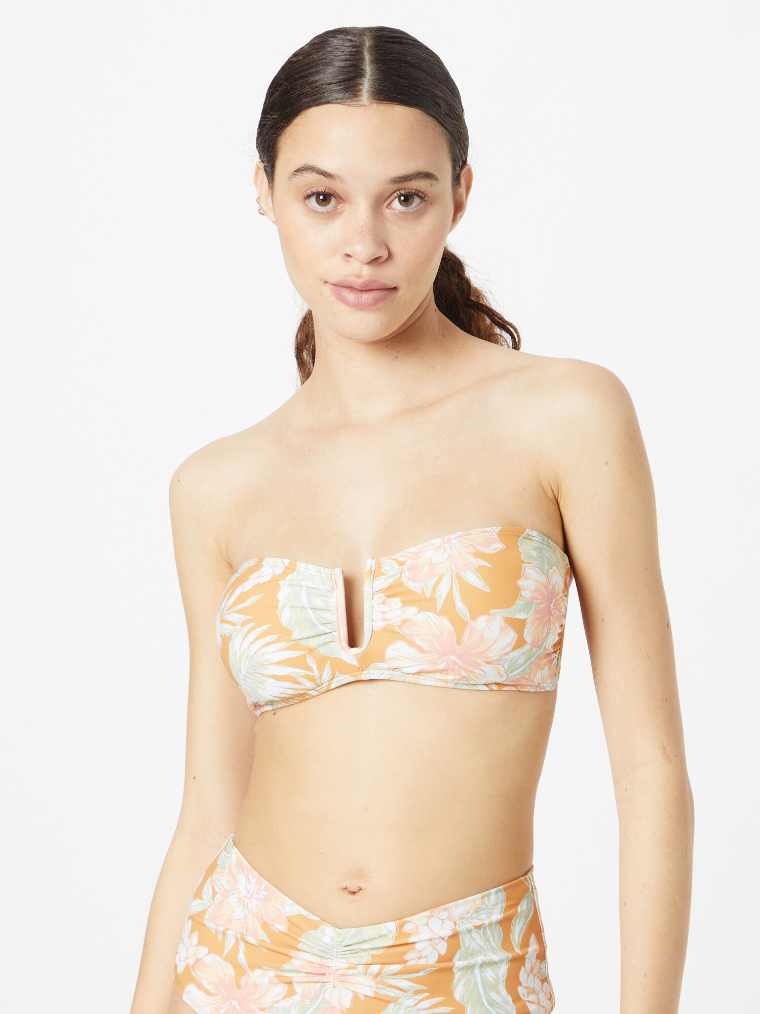 RIP CURL Sutien costum de baie 'ALWAYS SUMMER' bej / galben auriu / verde deschis / roz - Pled.ro