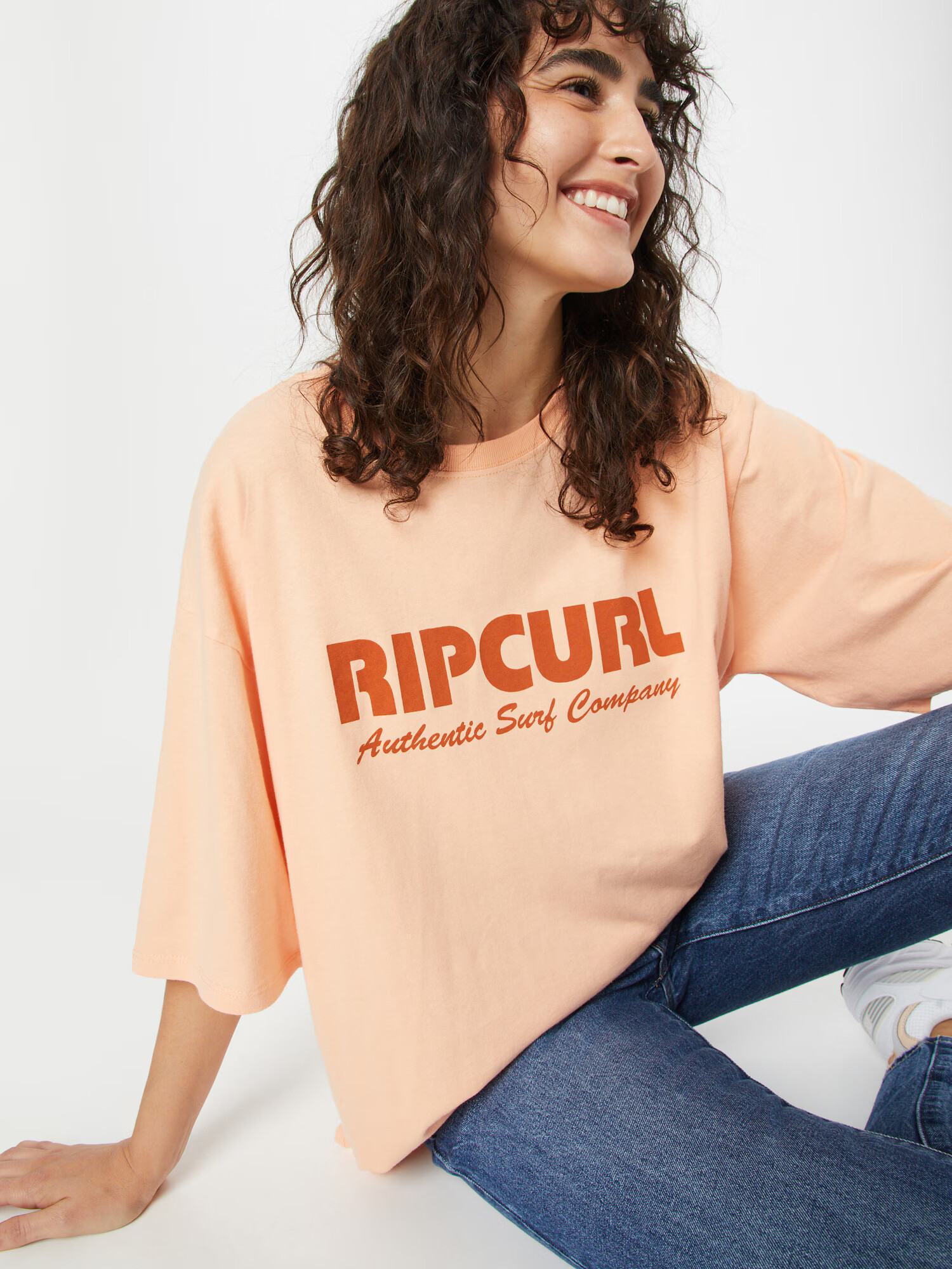 RIP CURL Tricou supradimensional portocaliu piersică / roz pal - Pled.ro