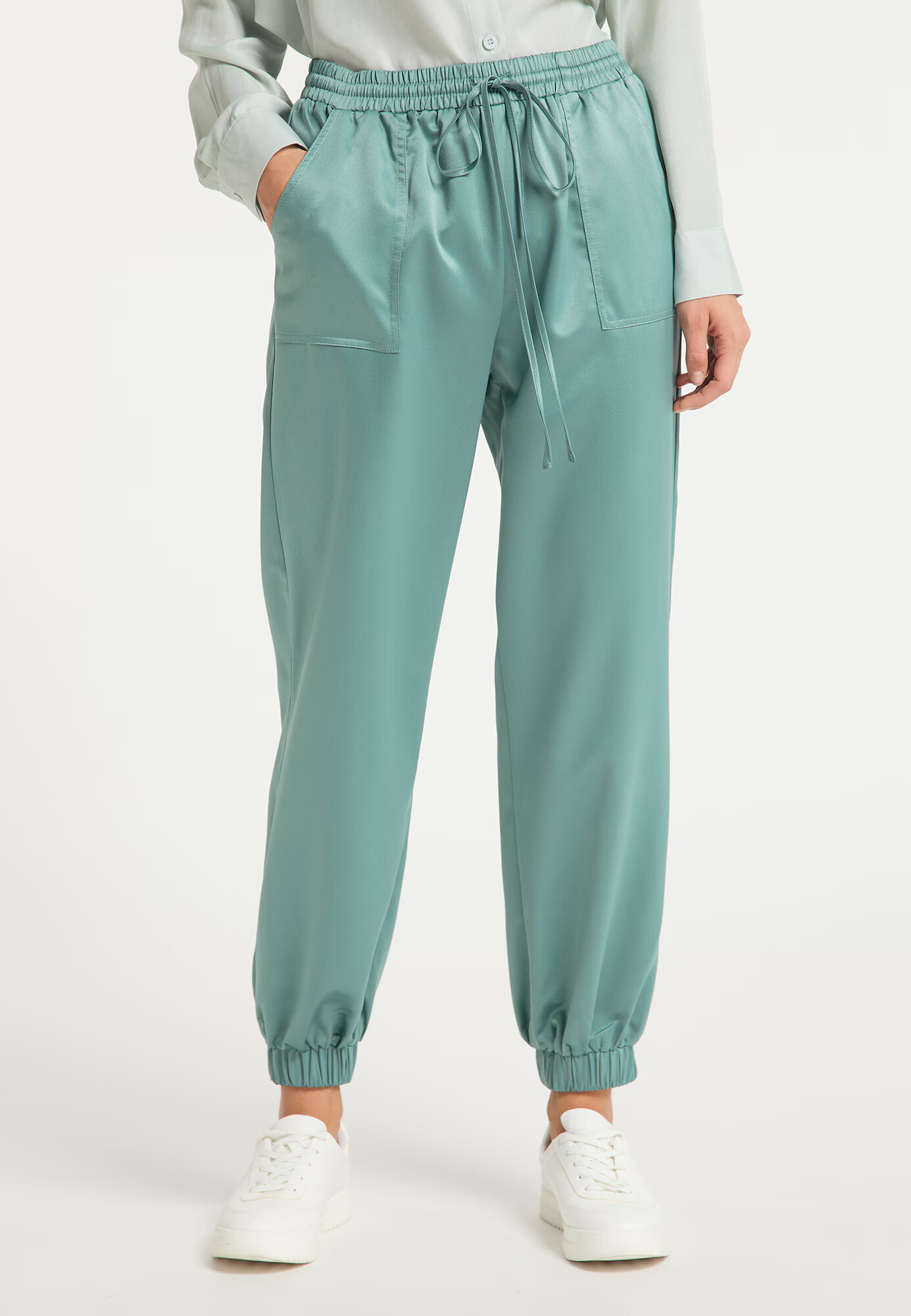 RISA Pantaloni verde pastel - Pled.ro