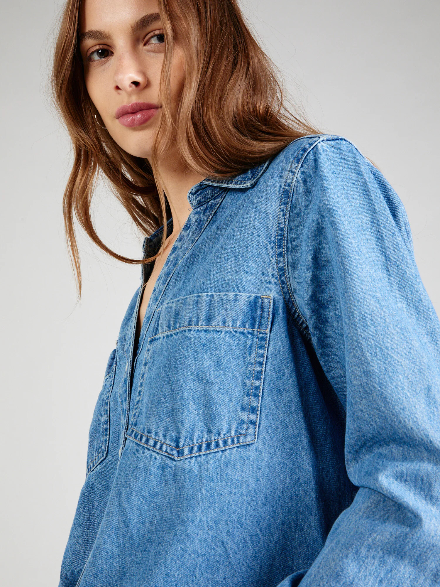 River Island Bluză albastru denim - Pled.ro