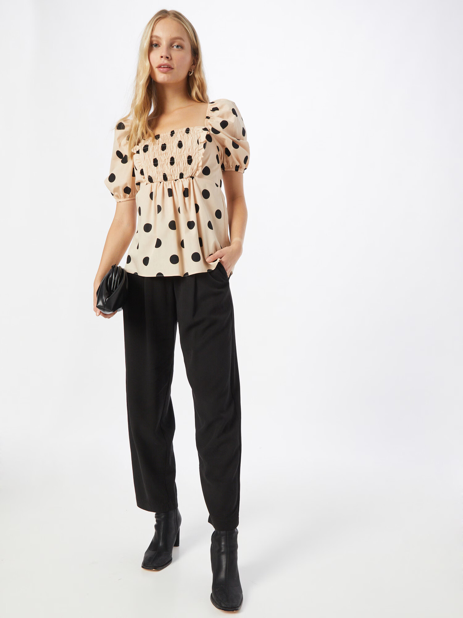 River Island Bluză crem / negru - Pled.ro