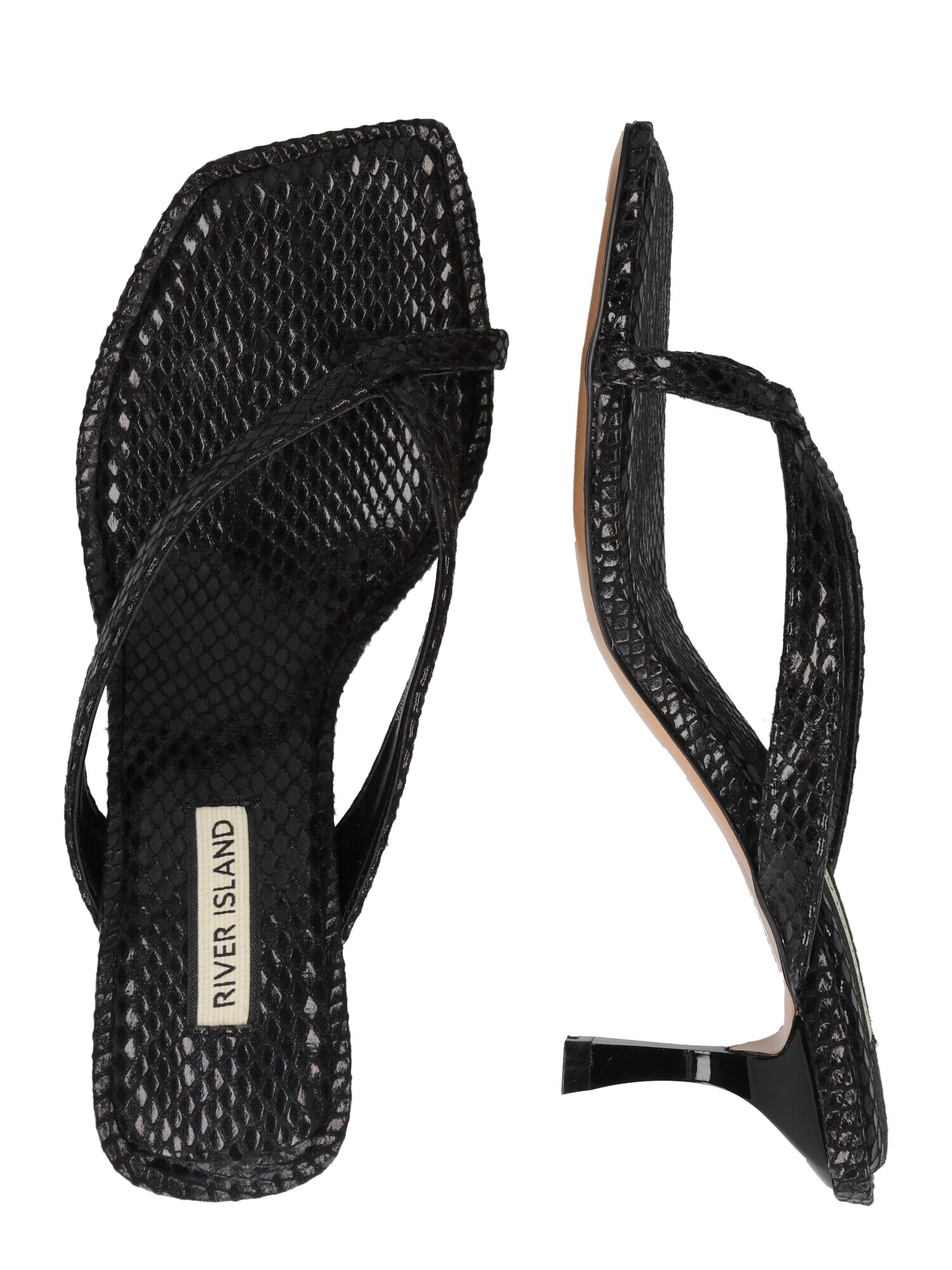 River Island Flip-flops negru - Pled.ro