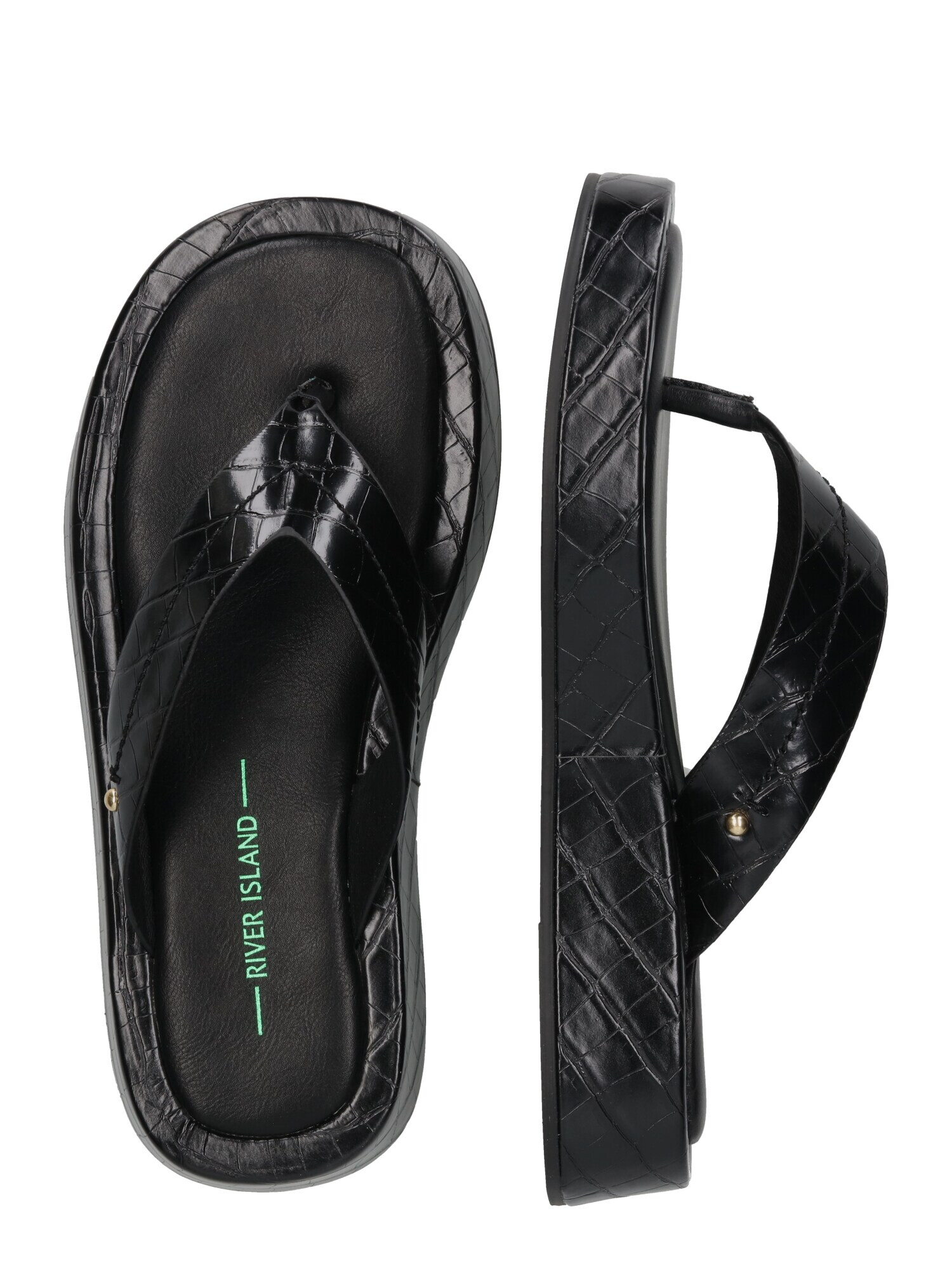 River Island Flip-flops negru - Pled.ro