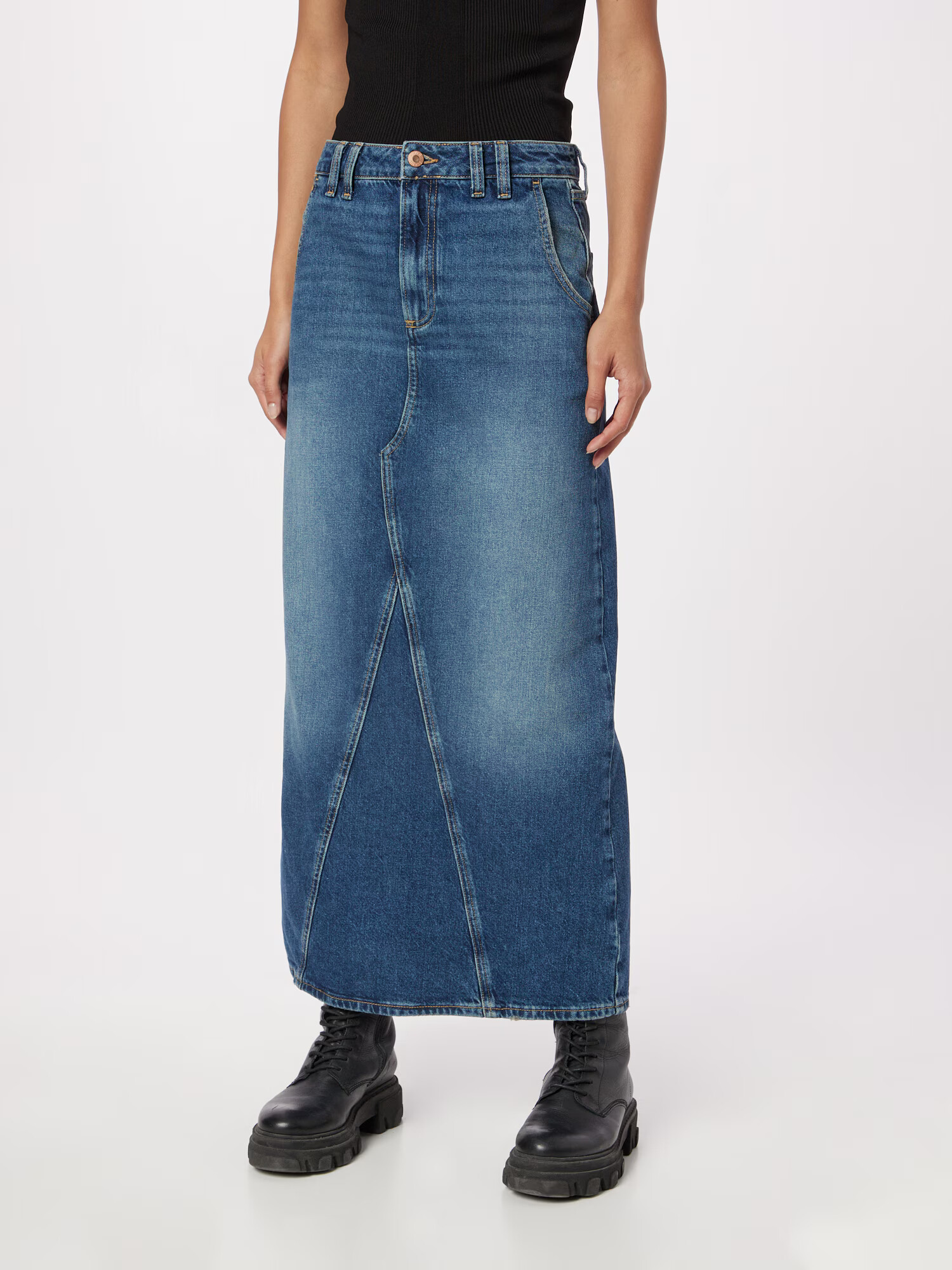 River Island Fustă albastru denim - Pled.ro