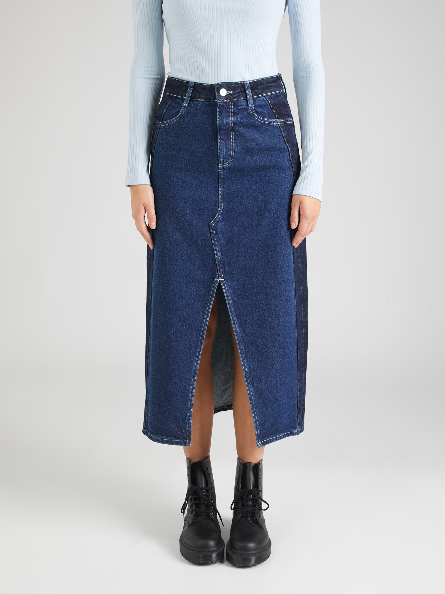 River Island Fustă albastru denim - Pled.ro