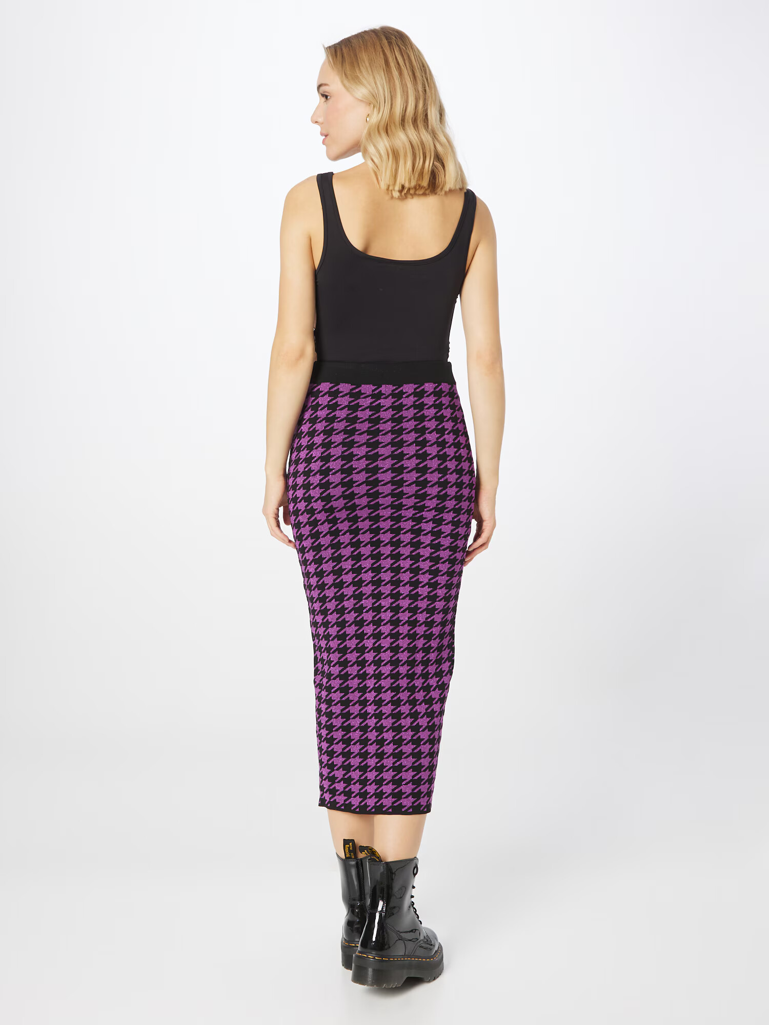 River Island Fustă lila / negru - Pled.ro