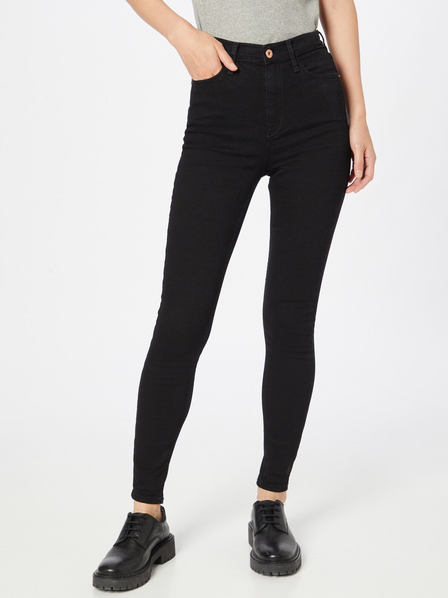 River Island Jeans albastru denim / negru - Pled.ro