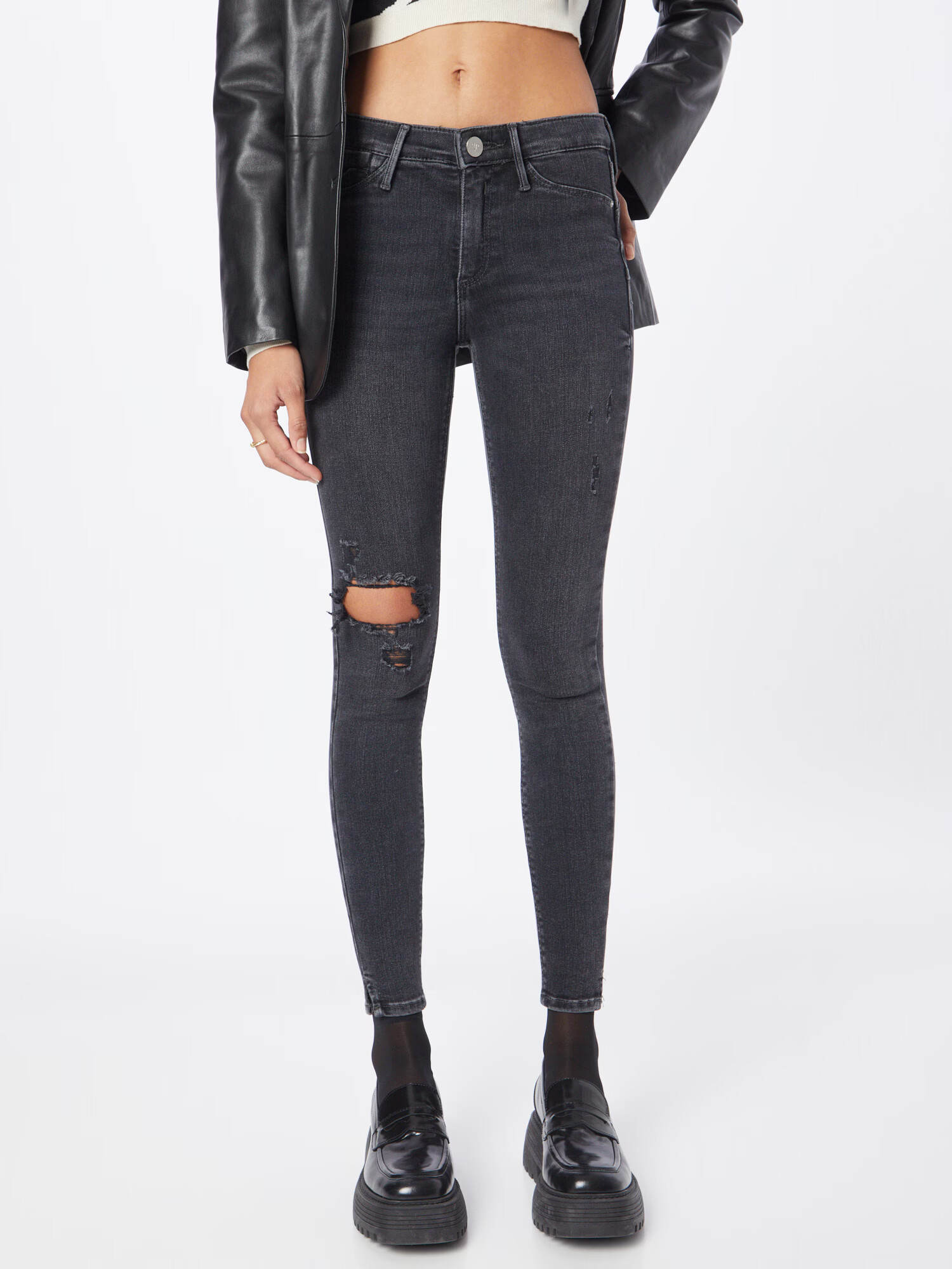 River Island Jeans 'MOLLY' negru denim - Pled.ro