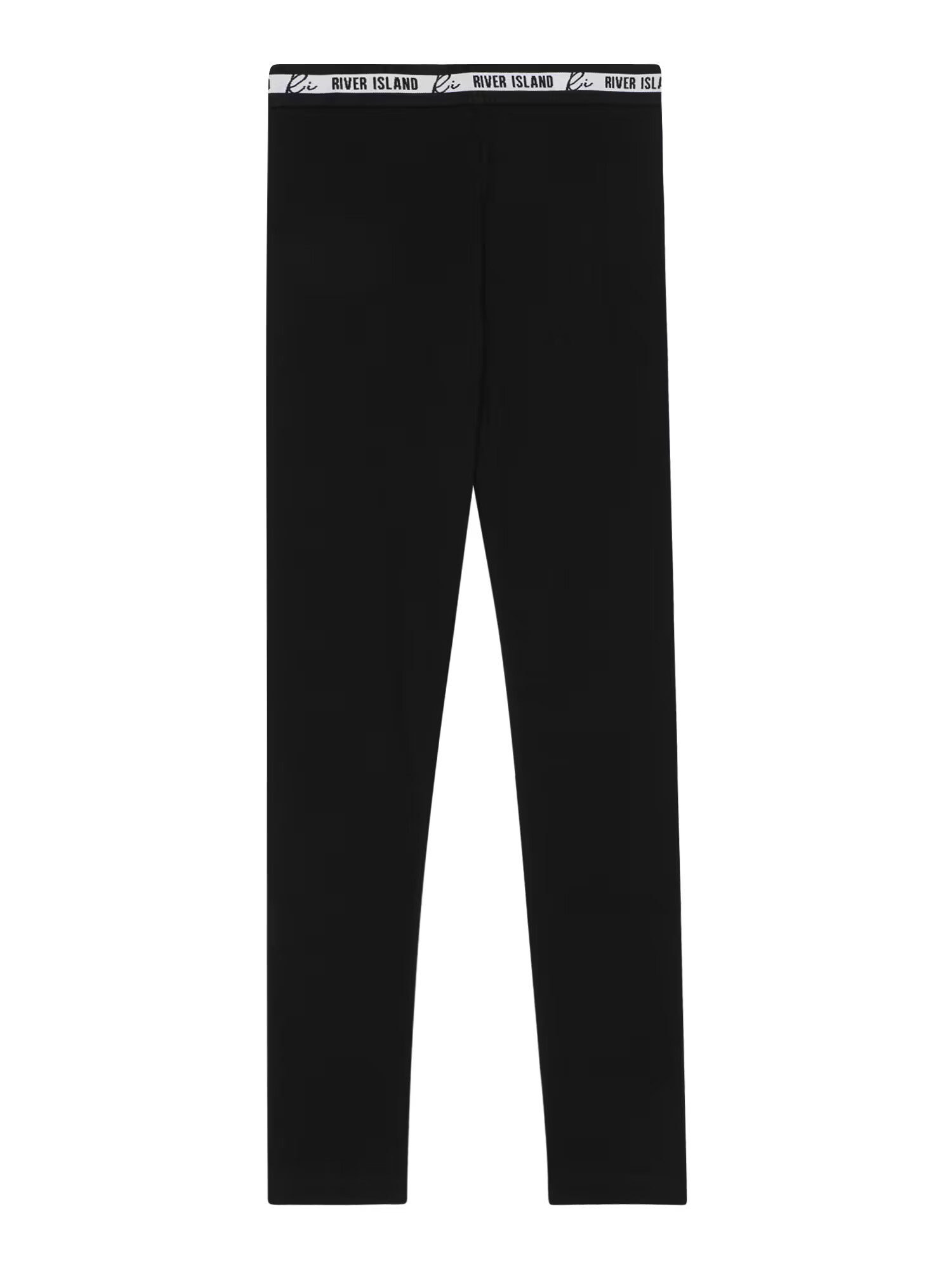 River Island Leggings negru / alb - Pled.ro