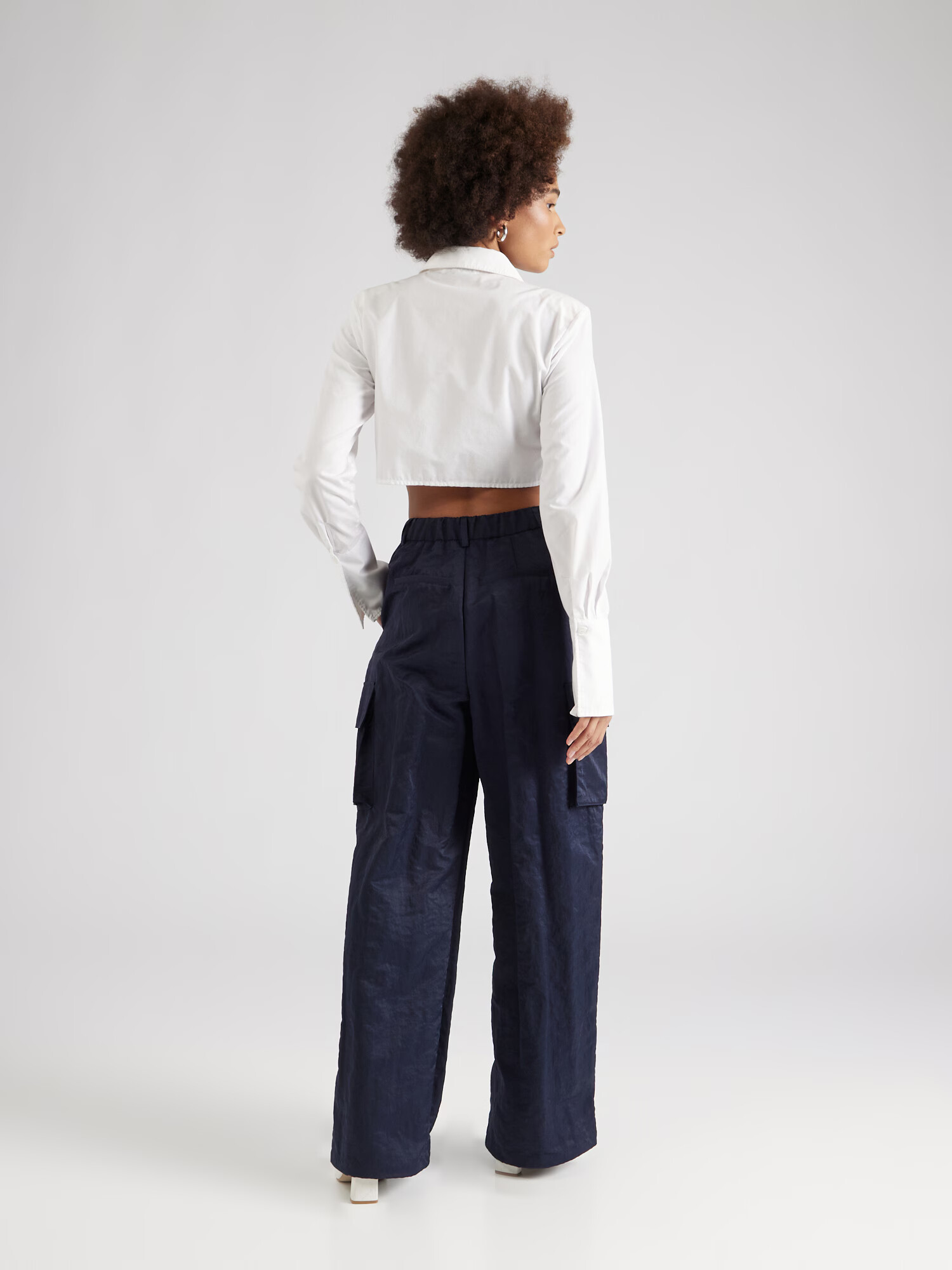 River Island Pantaloni cu buzunare bleumarin - Pled.ro