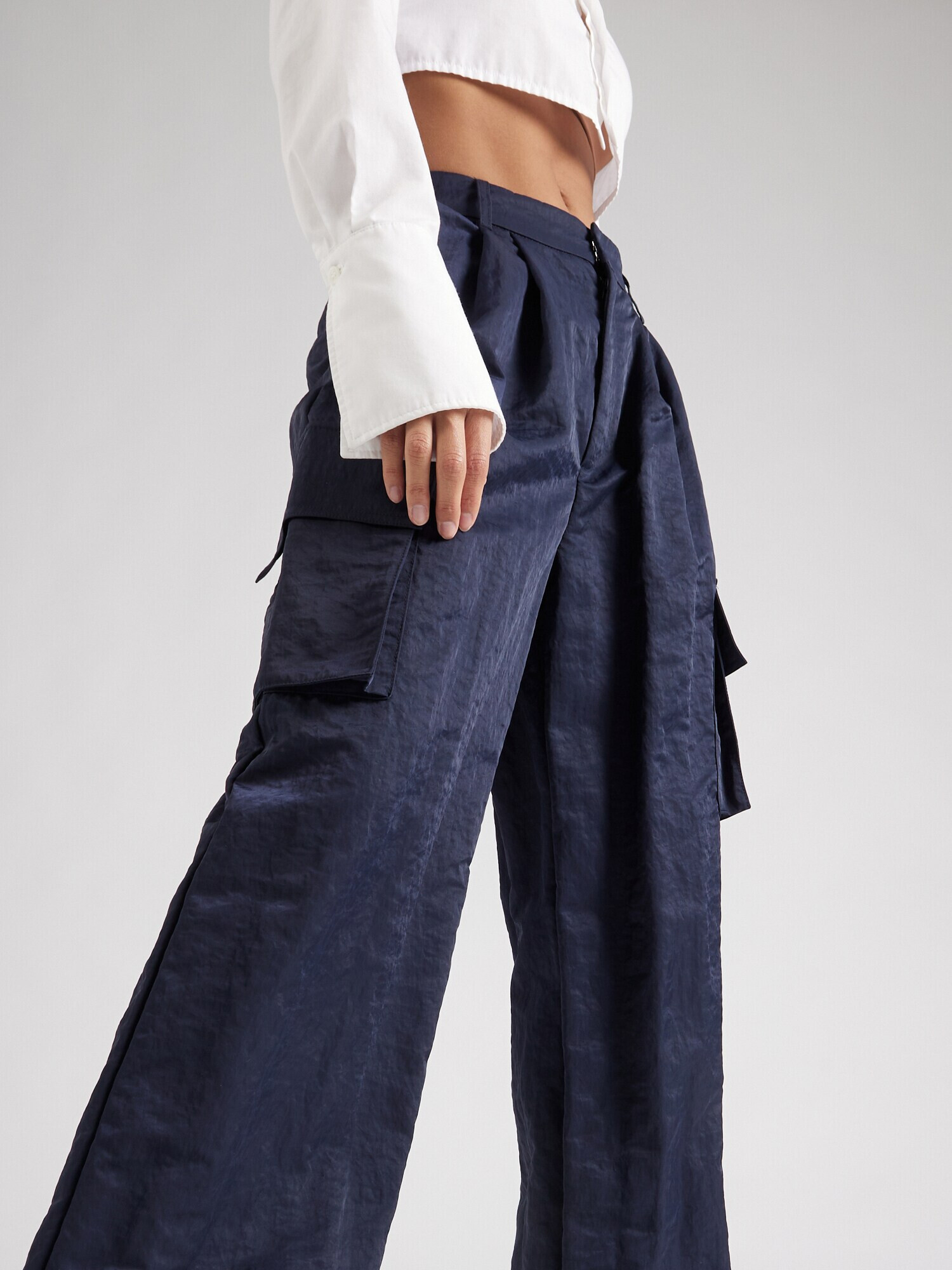 River Island Pantaloni cu buzunare bleumarin - Pled.ro