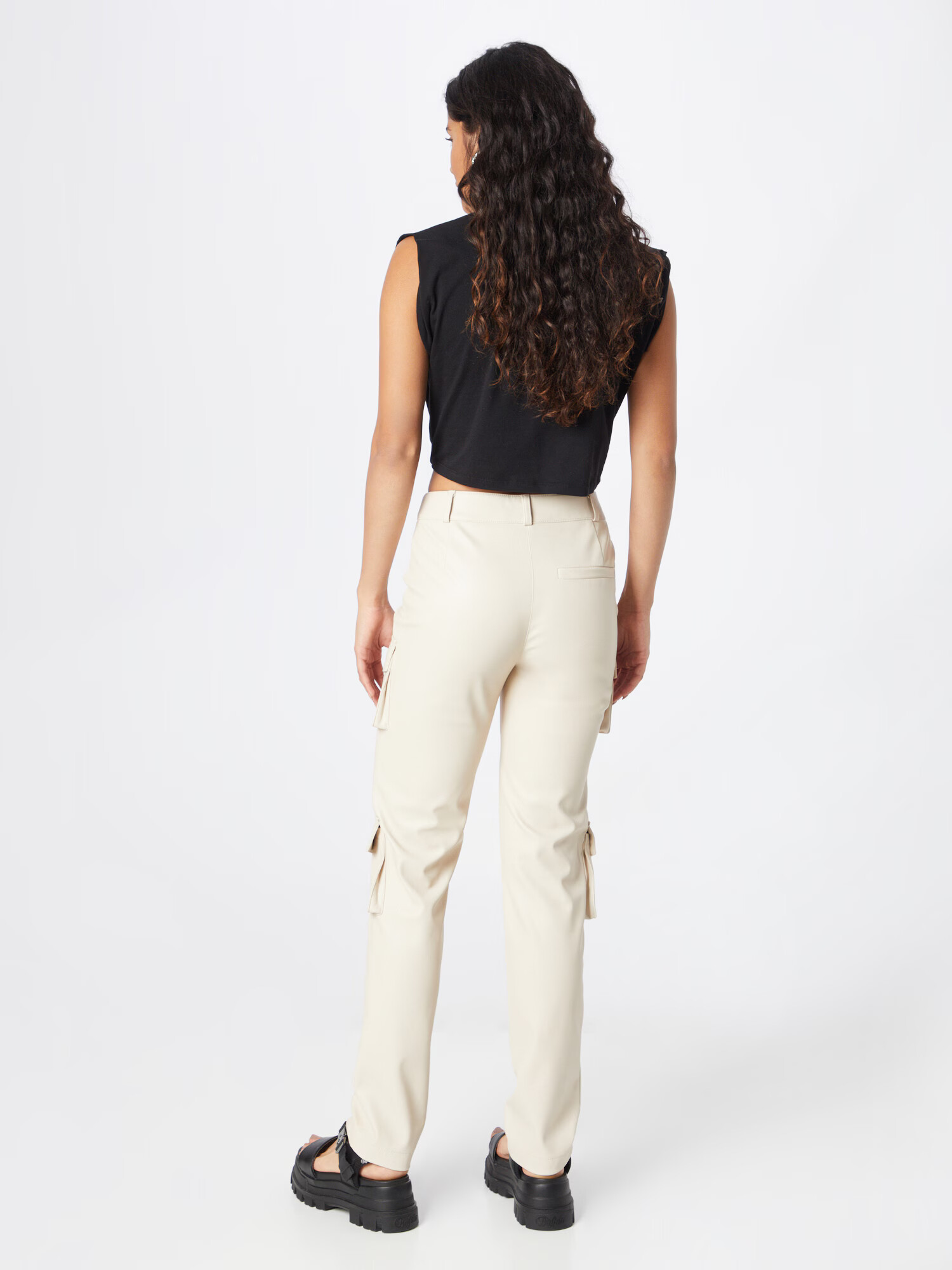 River Island Pantaloni cu buzunare gri deschis - Pled.ro