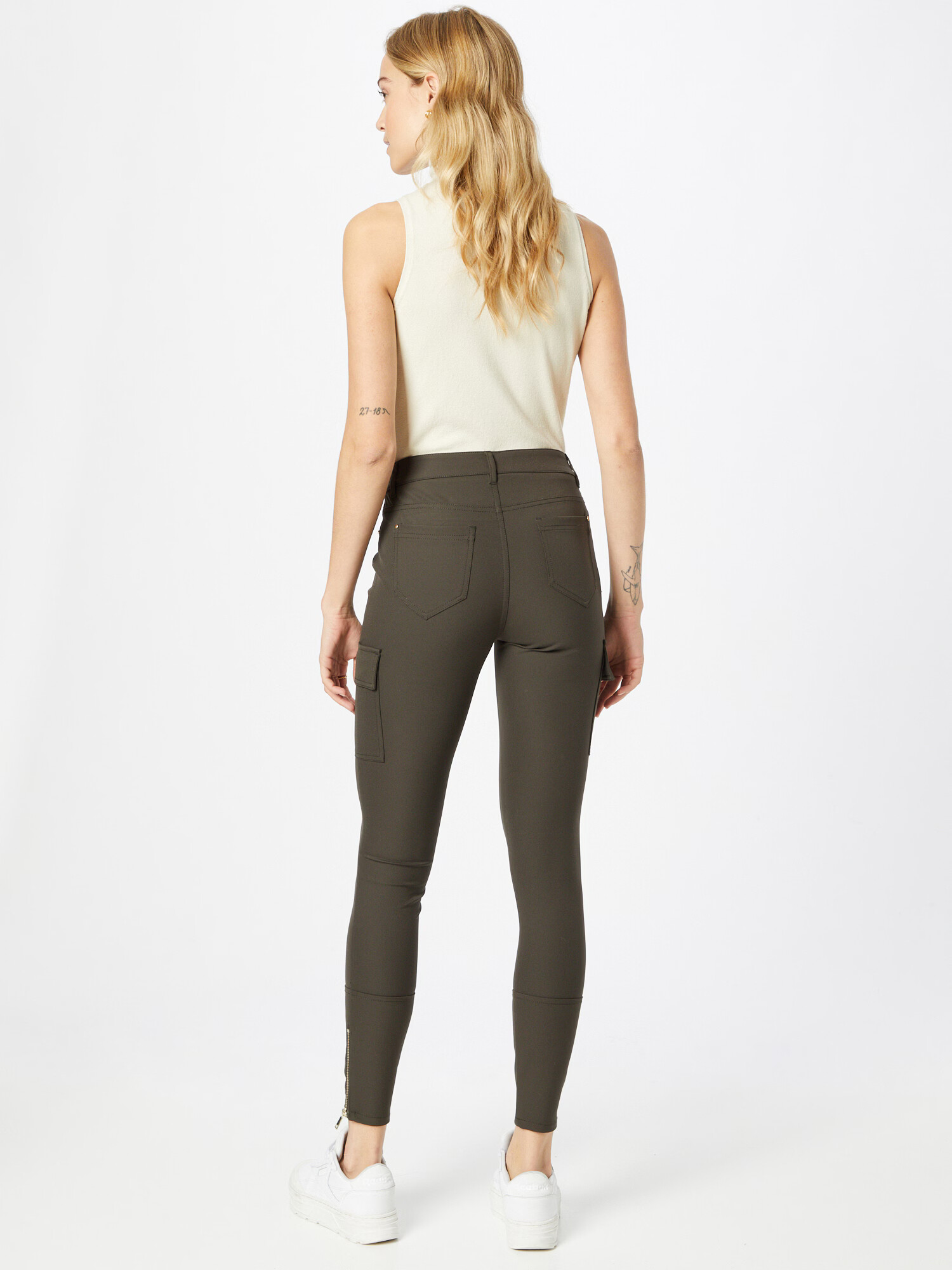 River Island Pantaloni cu buzunare kaki - Pled.ro