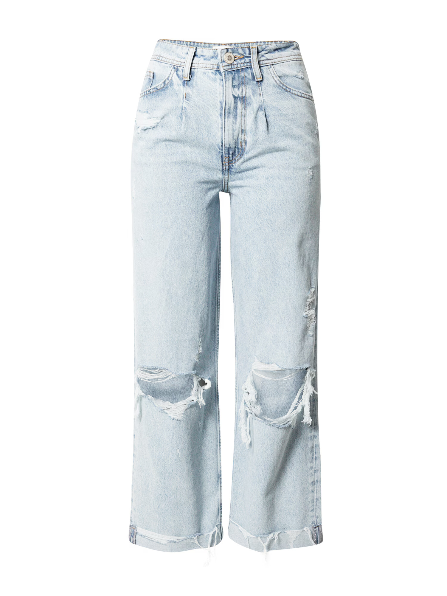 River Island Pantaloni cu cute albastru deschis - Pled.ro