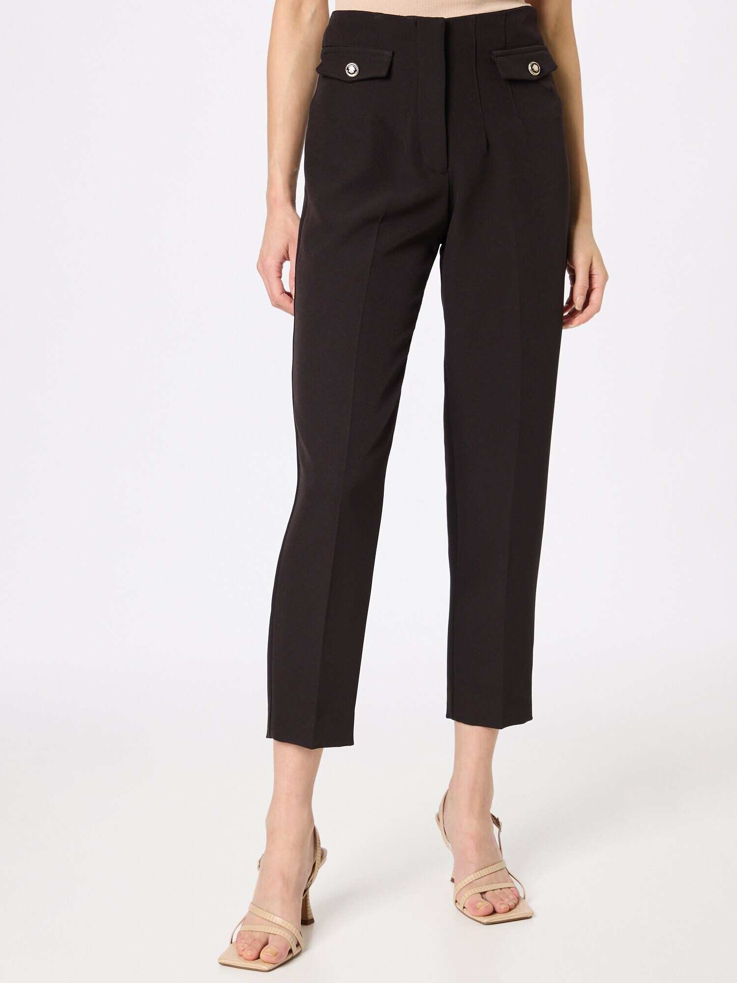 River Island Pantaloni cu dungă negru - Pled.ro