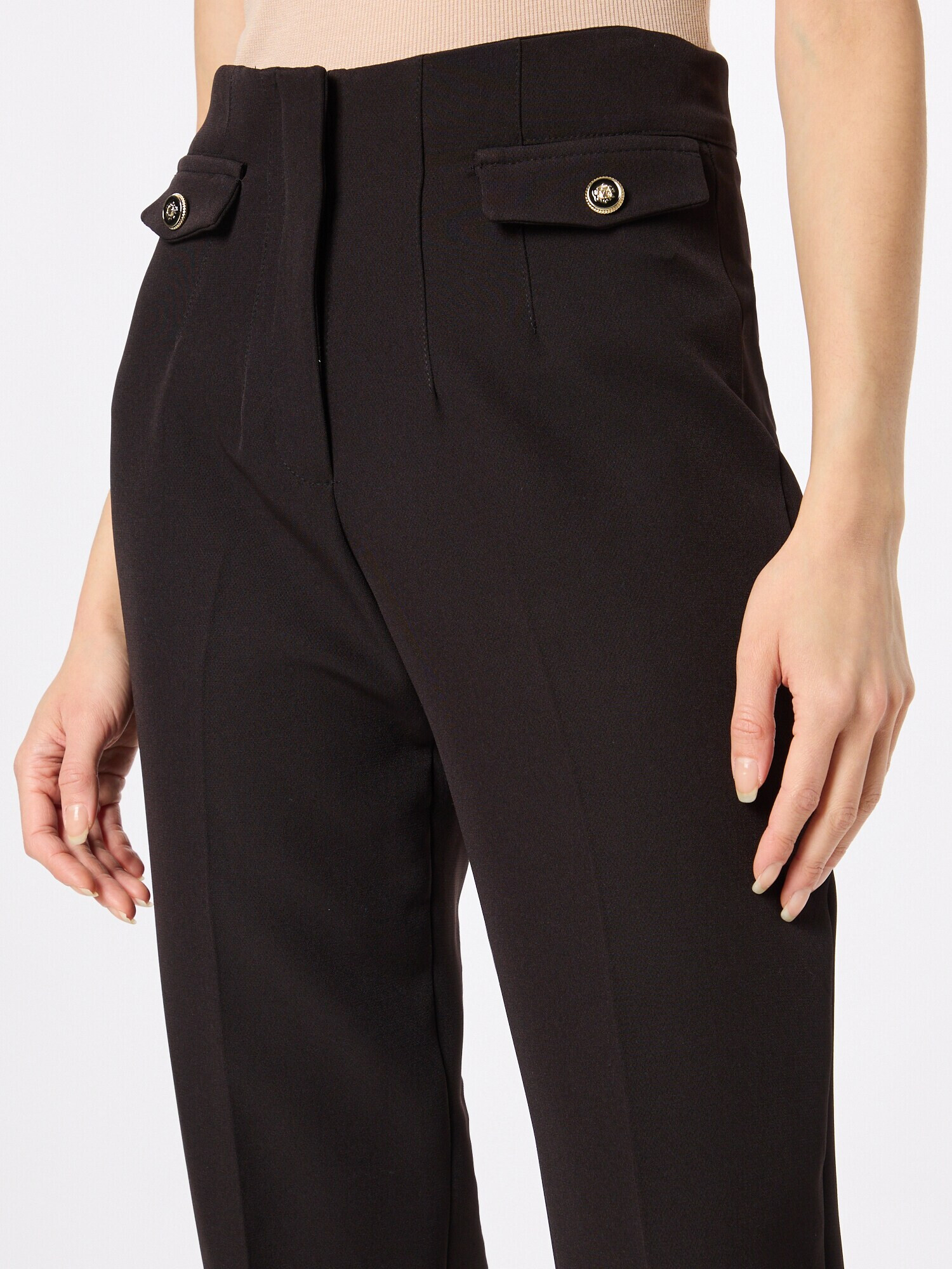 River Island Pantaloni cu dungă negru - Pled.ro