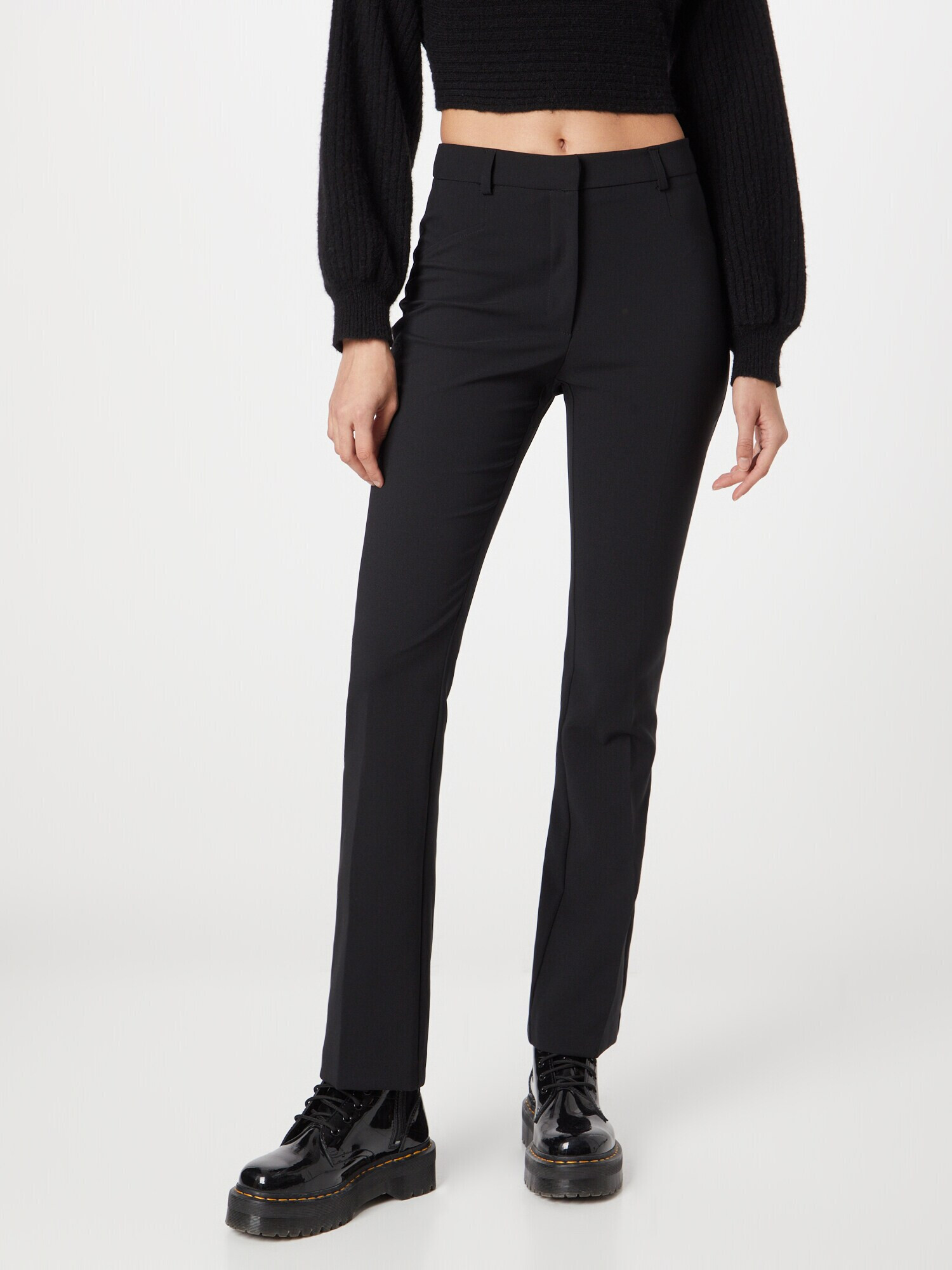 River Island Pantaloni cu dungă negru - Pled.ro