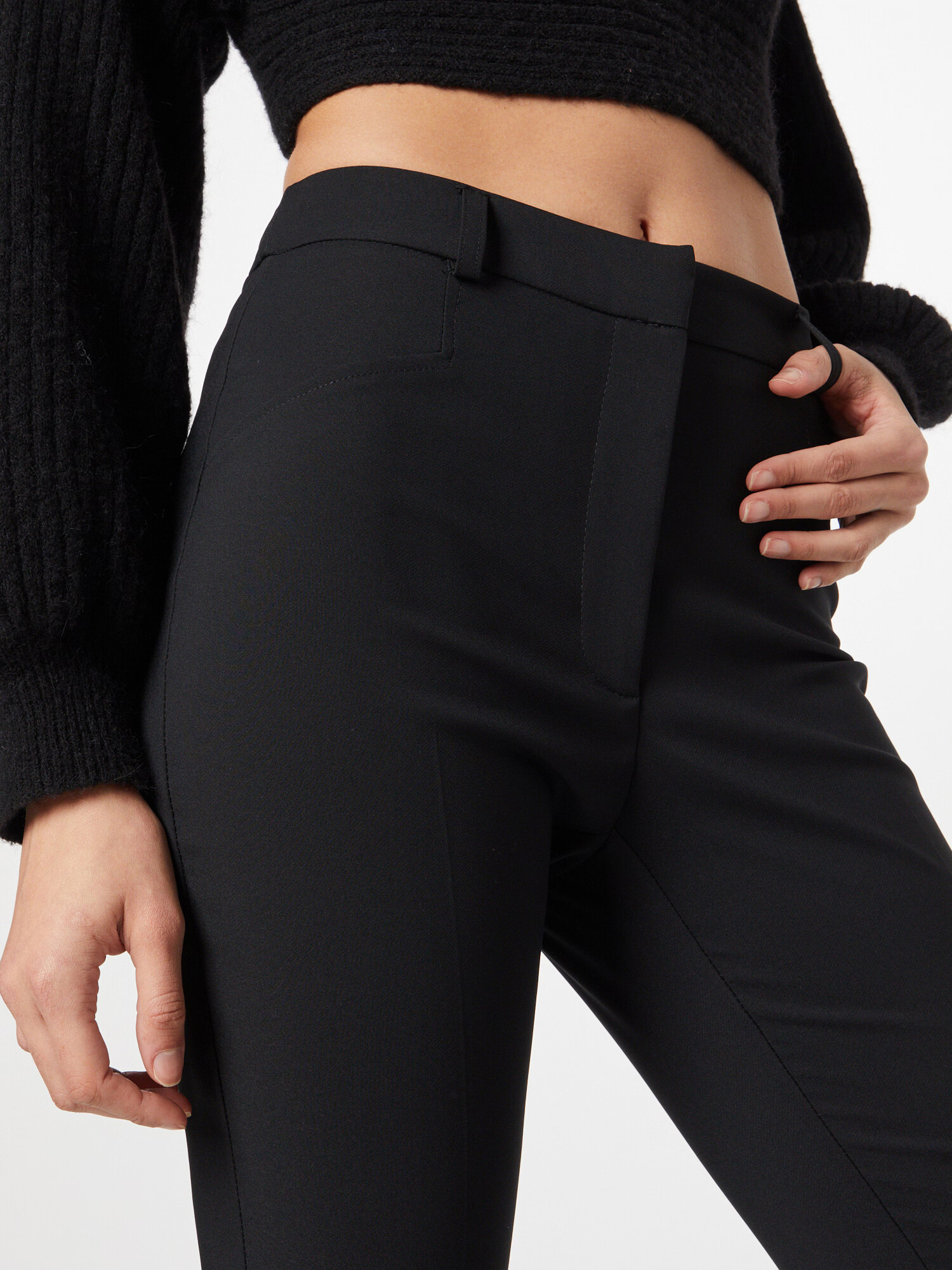 River Island Pantaloni cu dungă negru - Pled.ro