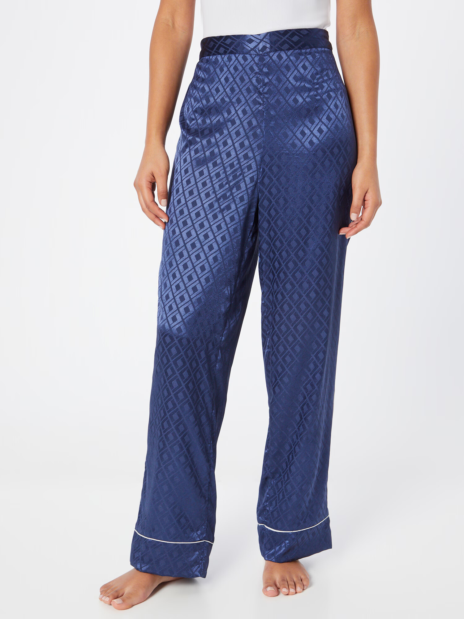 River Island Pantaloni de pijama albastru ultramarin / albastru închis / alb - Pled.ro