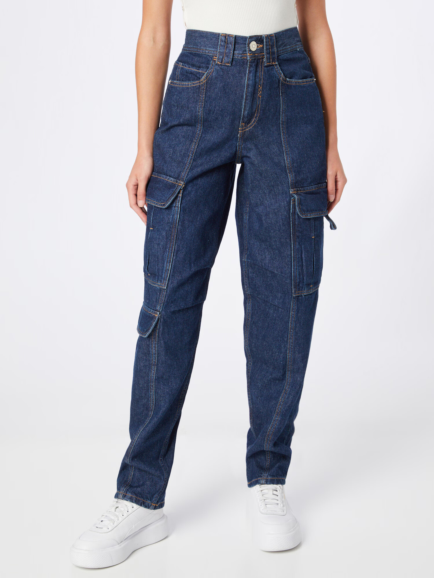 River Island Pantaloni eleganți albastru - Pled.ro