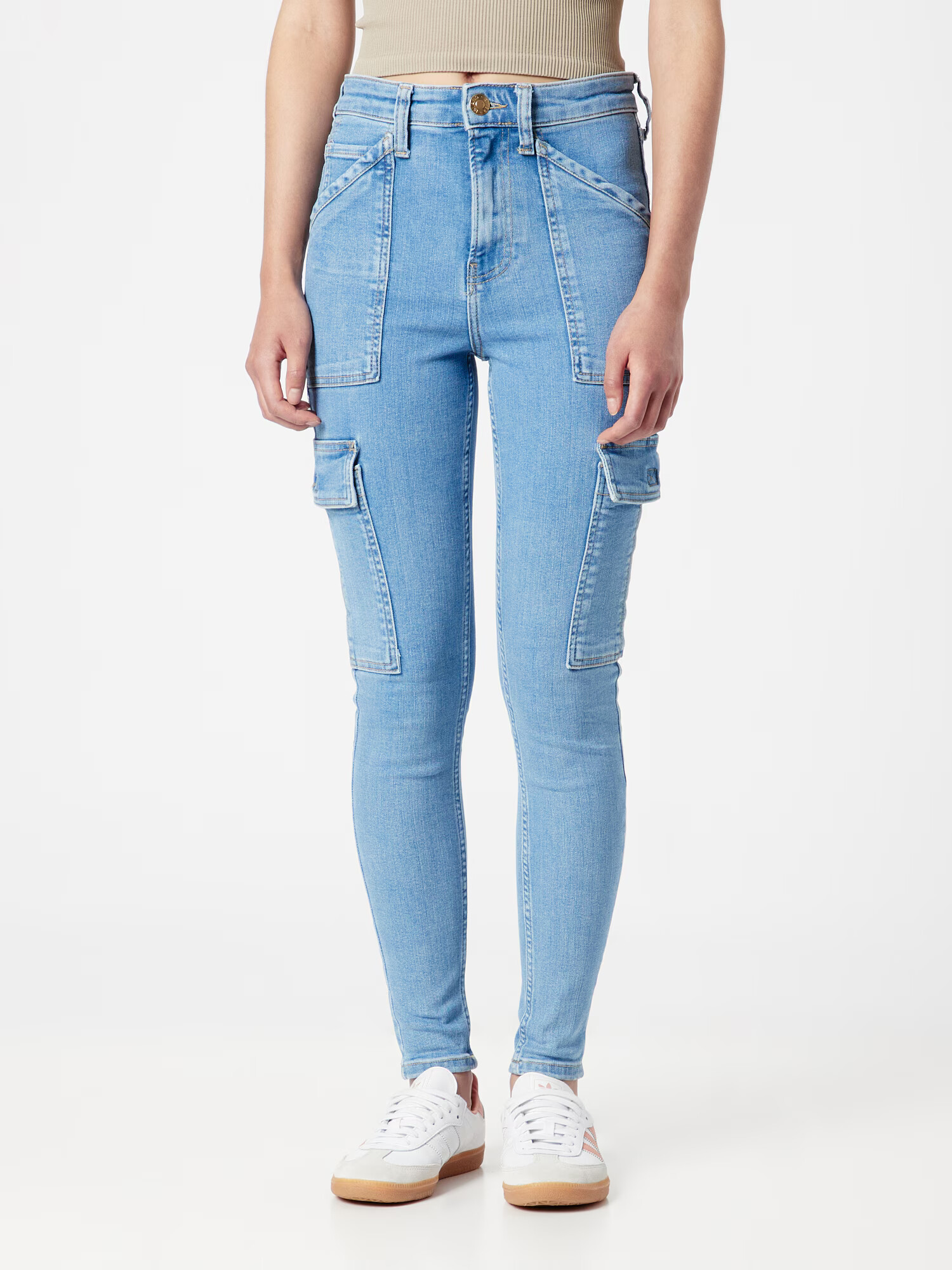 River Island Pantaloni eleganți 'AMBER' albastru denim - Pled.ro